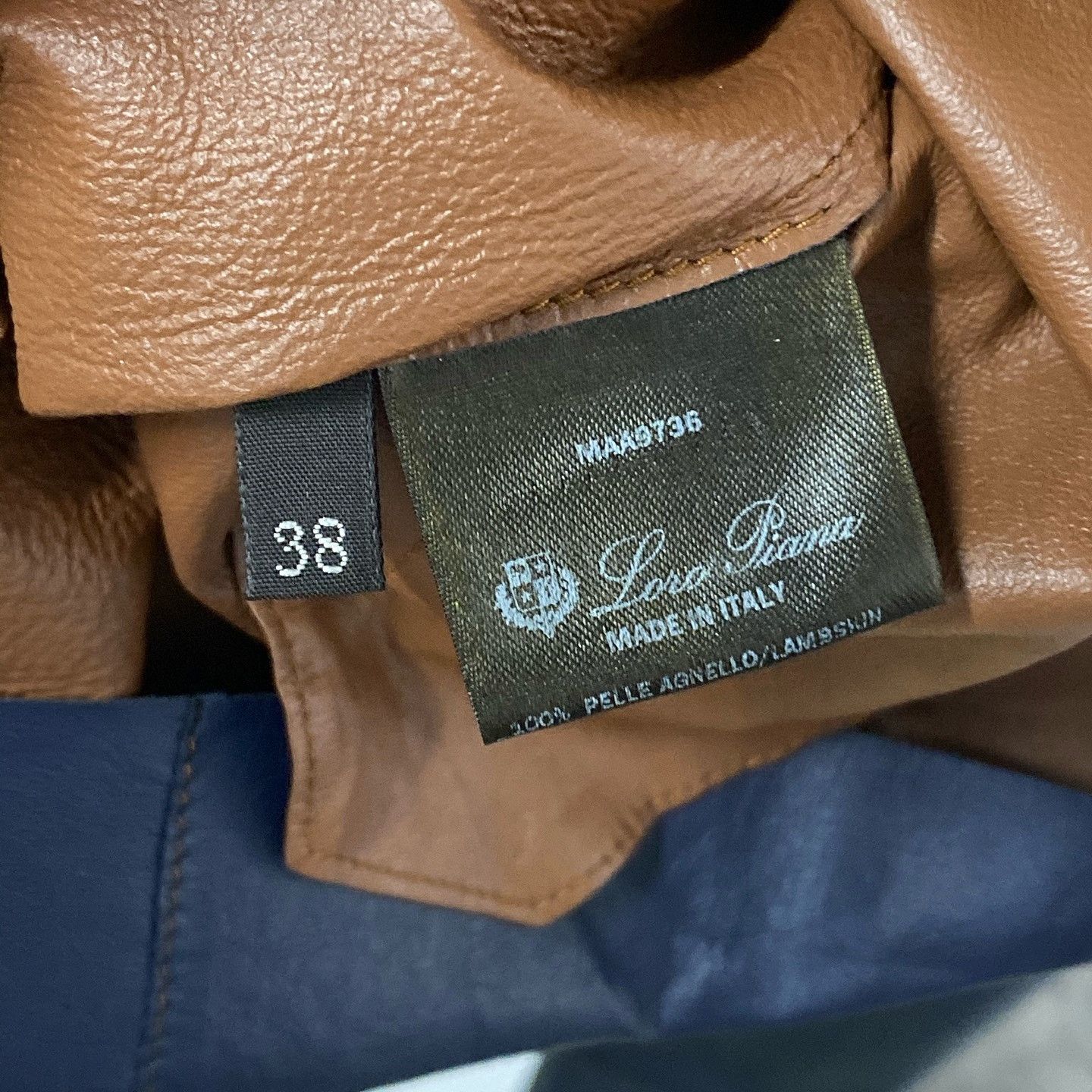 Loro Piana Loro Piana Blue Leather Jacket Size 38 Size XS / US 0-2 / IT 36-38 - 4 Thumbnail