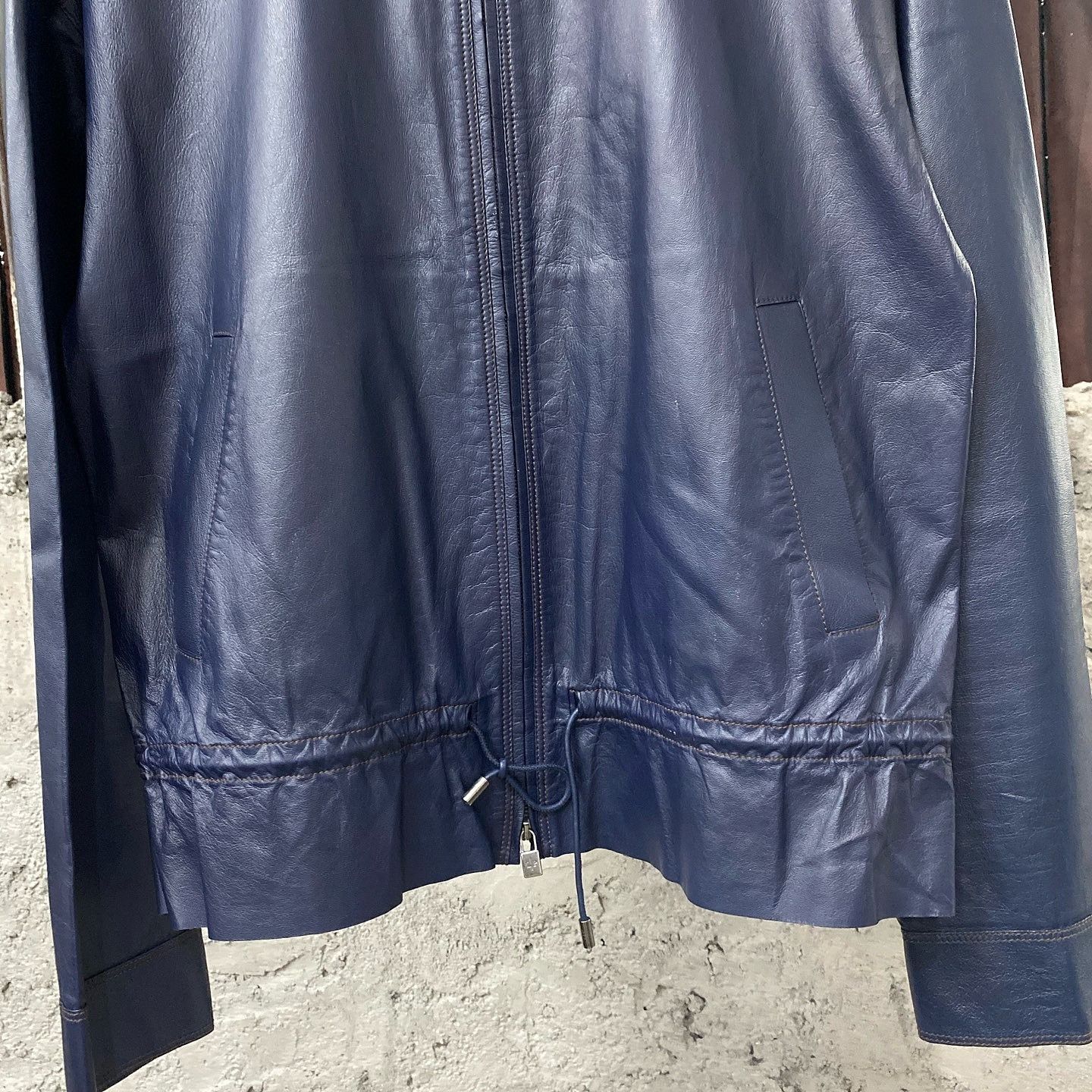 Loro Piana Loro Piana Blue Leather Jacket Size 38 Size XS / US 0-2 / IT 36-38 - 6 Thumbnail