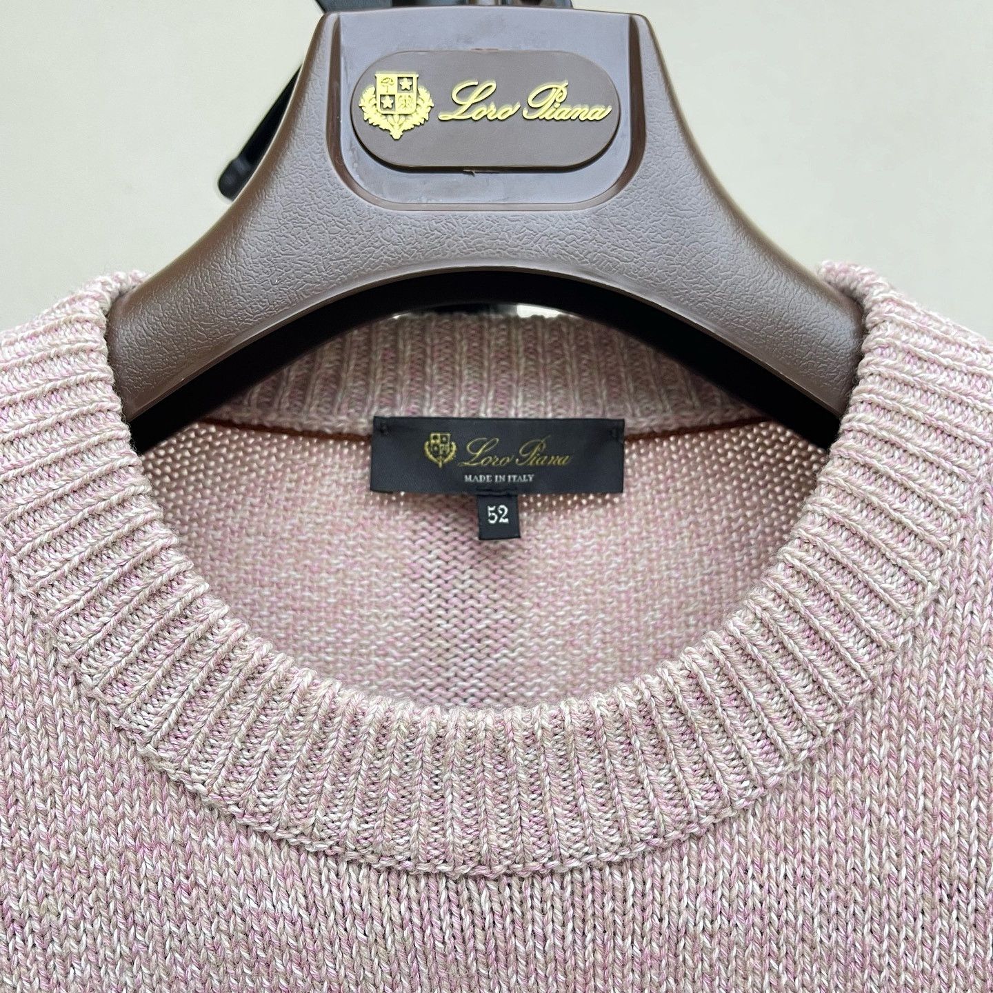 Loro Piana Loro Piana Cotton Cashmere Crewneck Sweater Size 52 Size US L / EU 52-54 / 3 - 3 Thumbnail