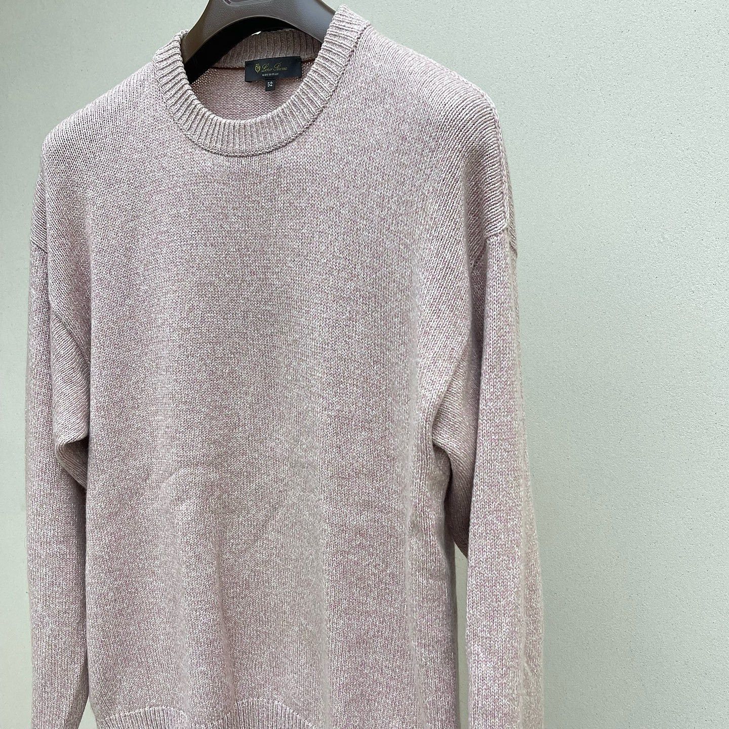 Loro Piana Loro Piana Cotton Cashmere Crewneck Sweater Size 52 Size US L / EU 52-54 / 3 - 6 Thumbnail