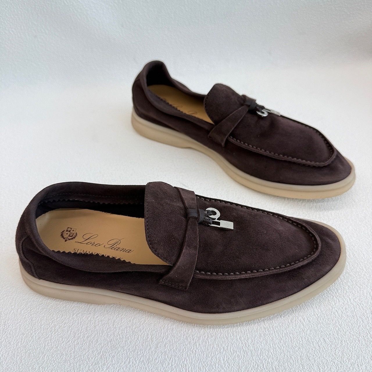 Loro Piana Loro Piana Summer Charms Walk Suede Loafers Size 36.5 Size US 6.5 / IT 36.5 - 7 Thumbnail
