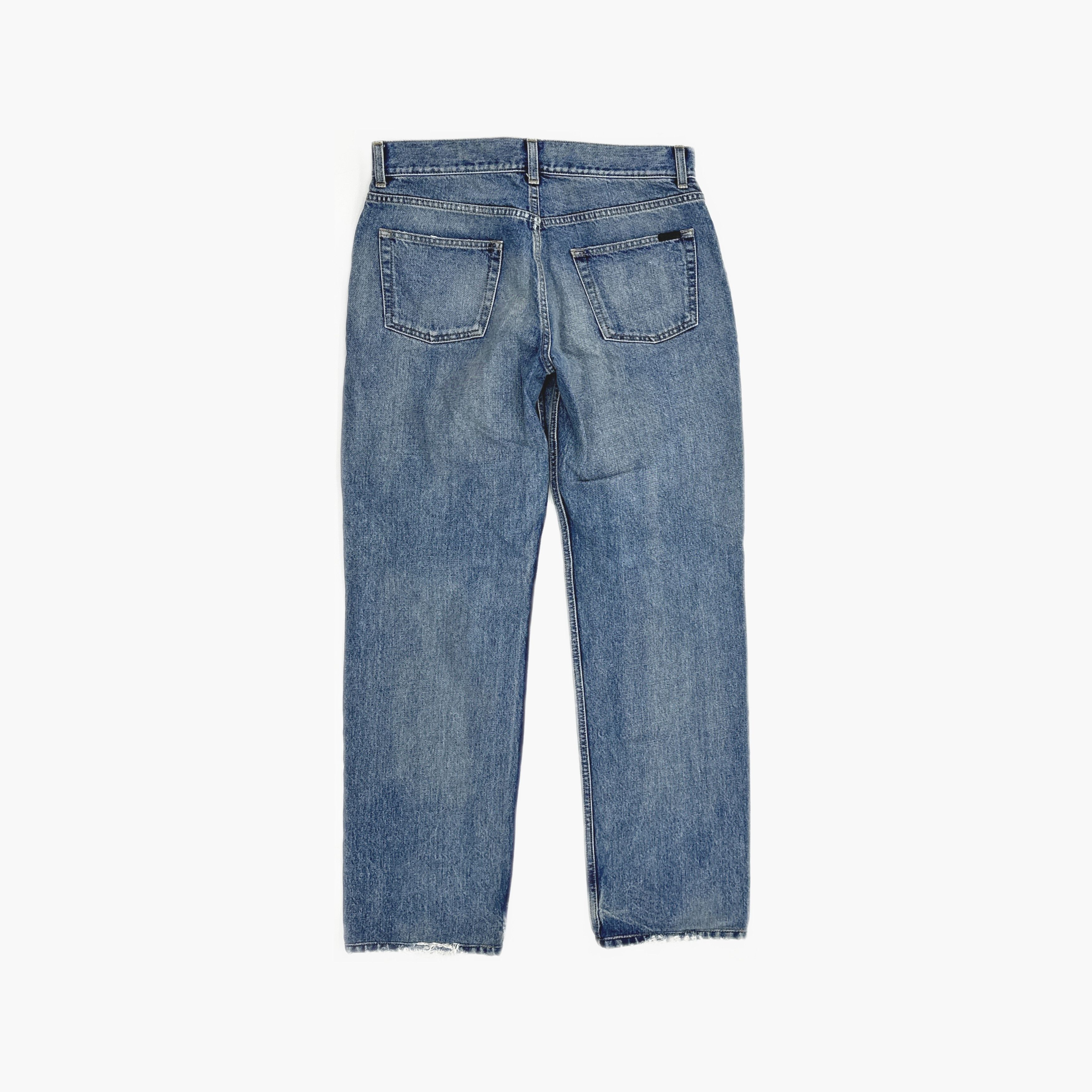 Saint Laurent Paris Saint Laurent Washed Denim Jeans Size 31 Size US 31 - 2 Thumbnail