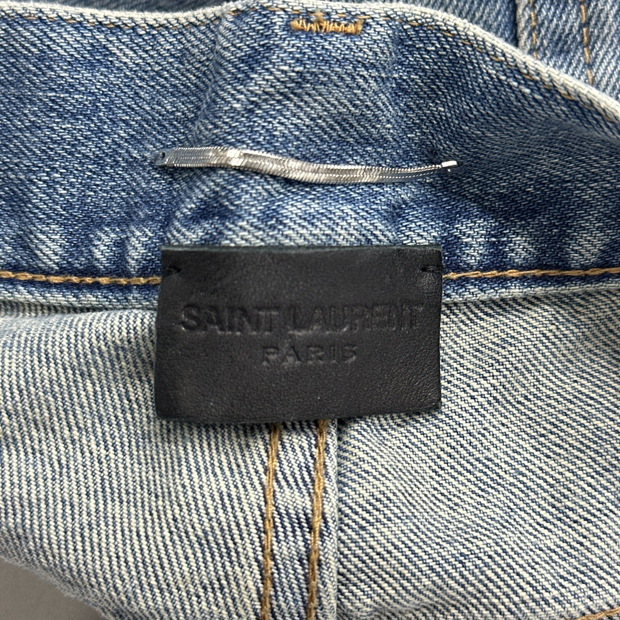 Saint Laurent Paris Saint Laurent Washed Denim Jeans Size 31 Size US 31 - 4 Thumbnail