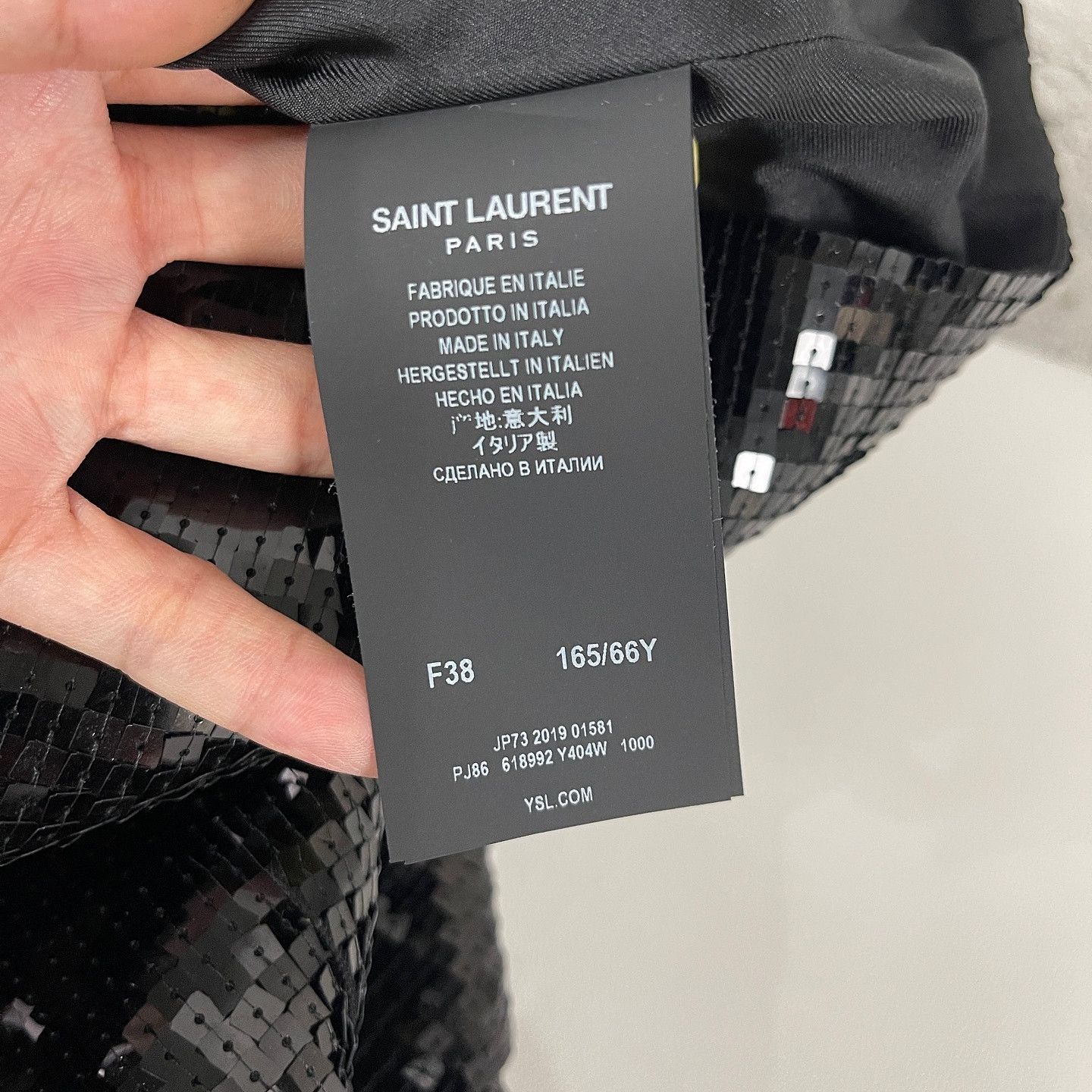 Saint Laurent Paris Saint Laurent Sequin Shorts Size 38 Size 27" / US 4 / IT 40 - 4 Thumbnail