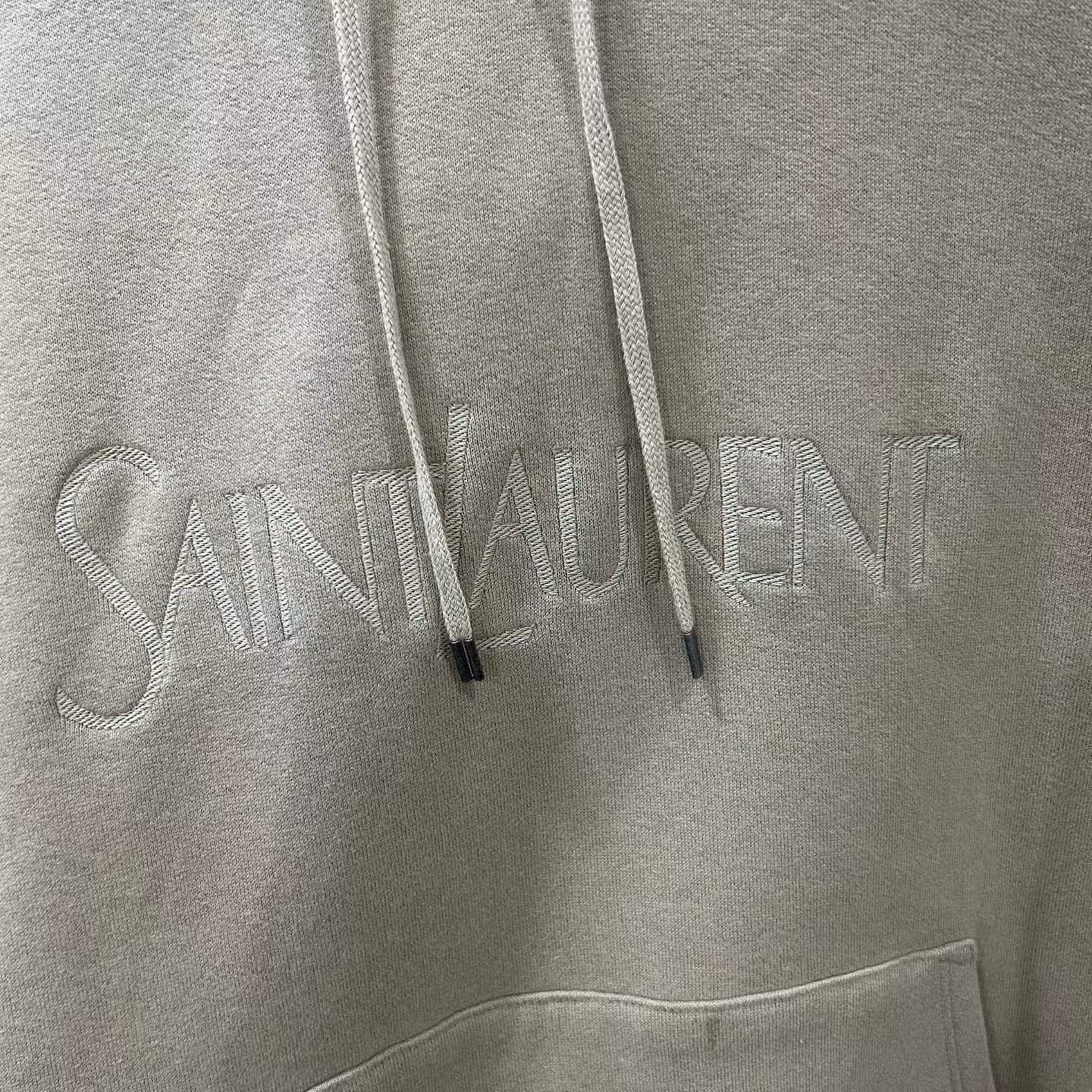 Saint Laurent Paris Saint Laurent Embroidered Logo Hoodie Size XL Size US XL / EU 56 / 4 - 6 Thumbnail