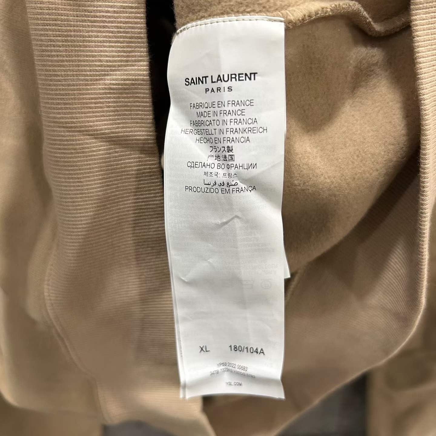 Saint Laurent Paris Saint Laurent Embroidered Logo Hoodie Size XL Size US XL / EU 56 / 4 - 4 Thumbnail
