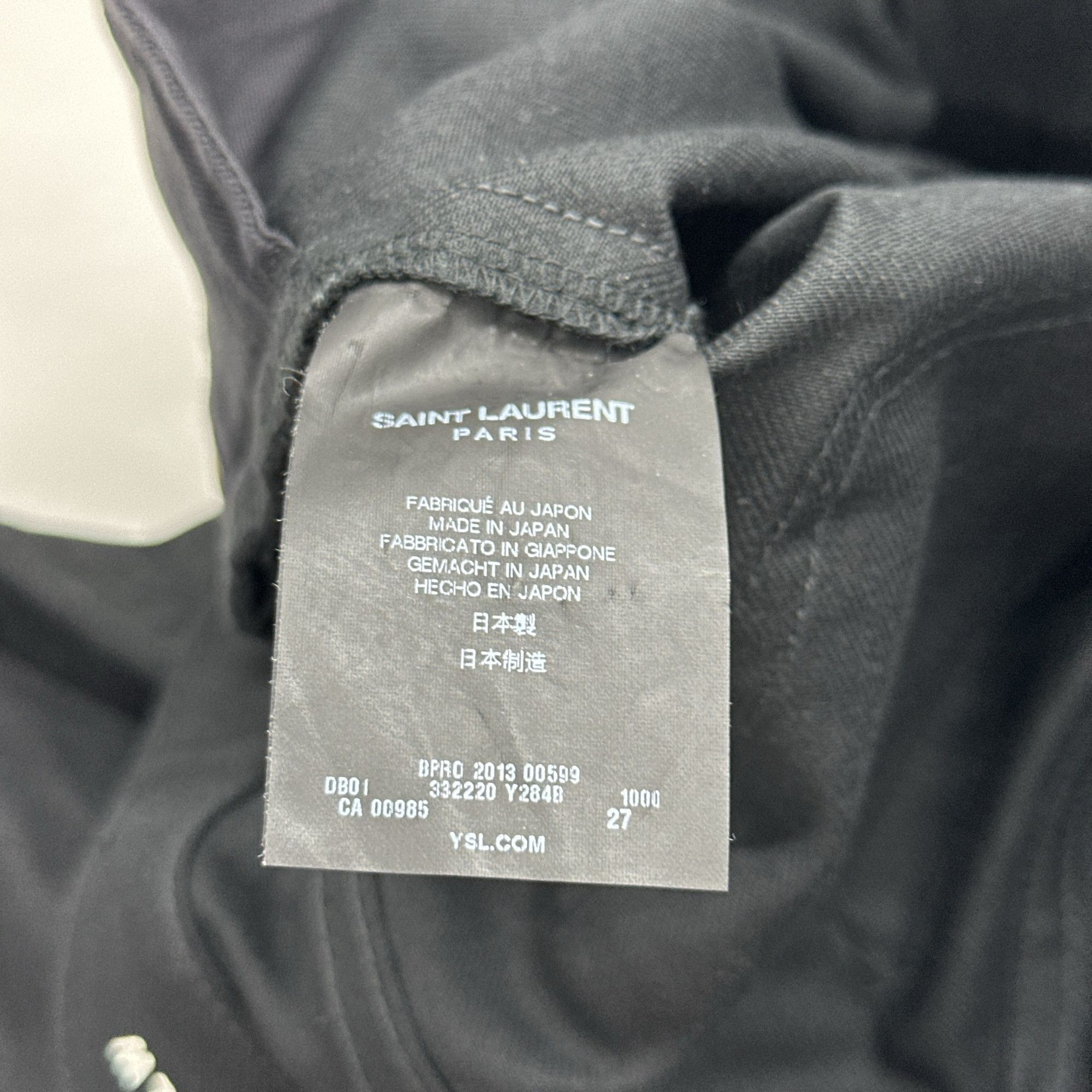 Saint Laurent Paris Saint Laurent D01 Black Jeans Size 27 Size 27" / US 4 / IT 40 - 4 Thumbnail