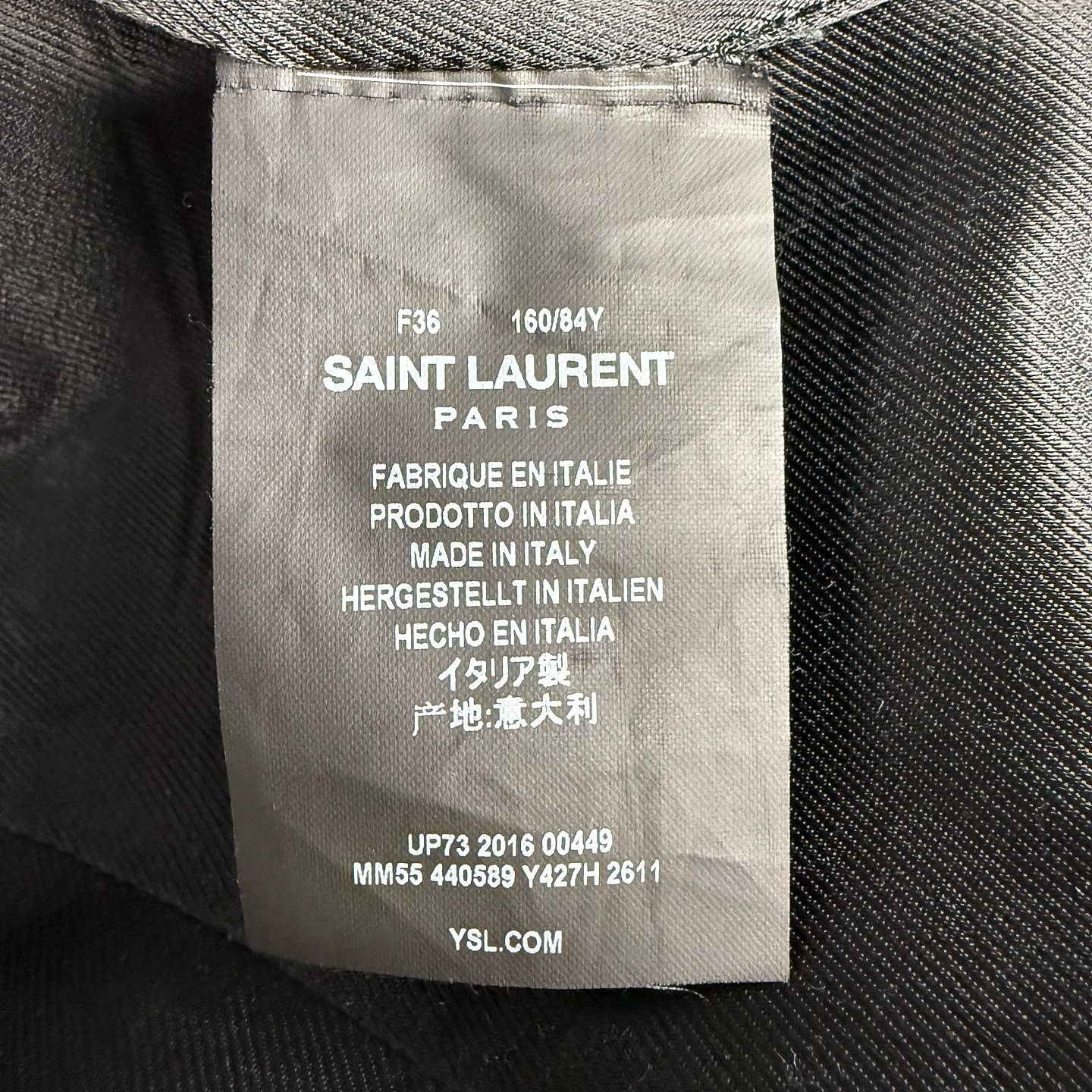 Saint Laurent Paris Saint Laurent Cotton Trench Coat Size 36 Size XS / US 0-2 / IT 36-38 - 4 Thumbnail