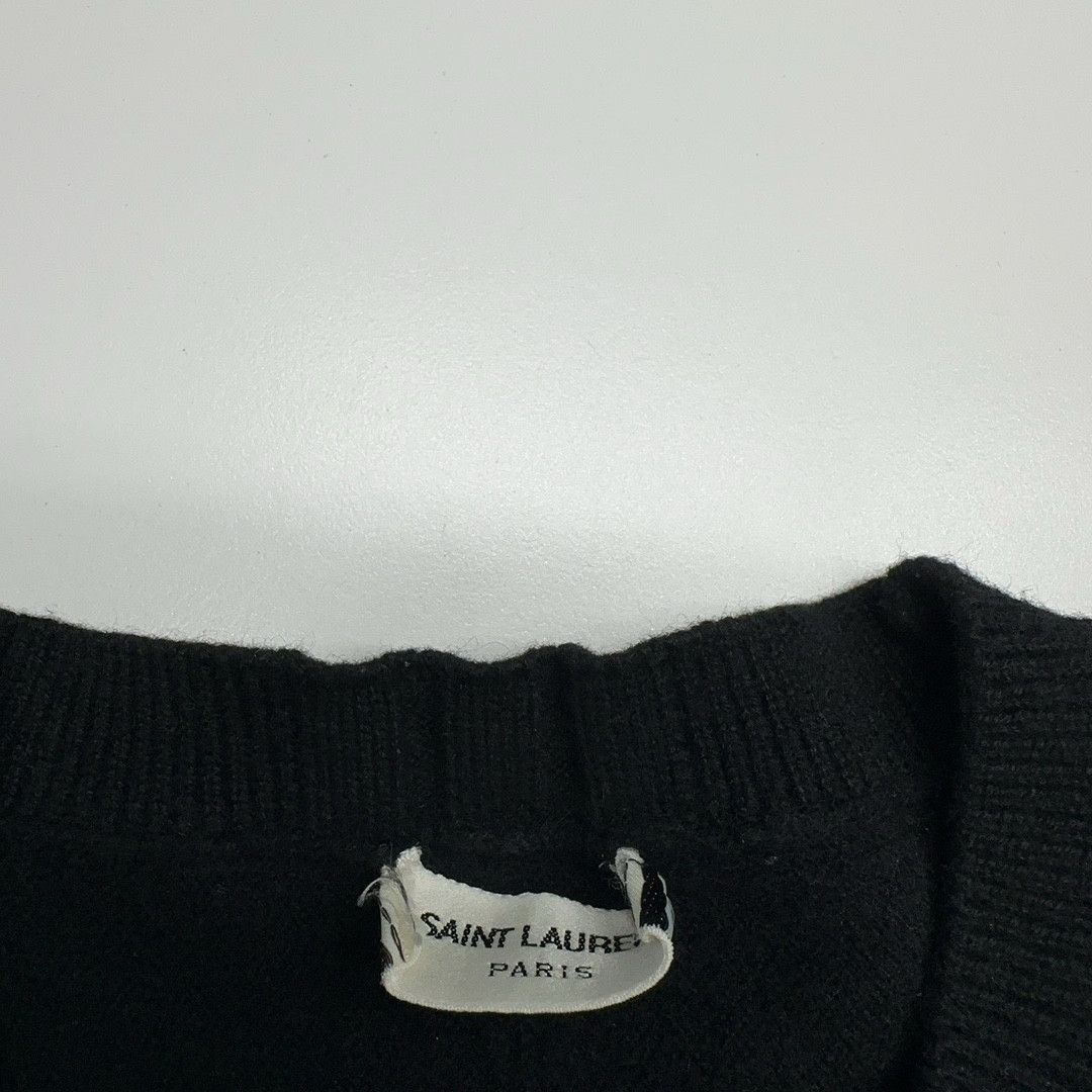 Saint Laurent Paris Saint Laurent Black Crewneck Sweater Size M Size US M / EU 48-50 / 2 - 4 Thumbnail