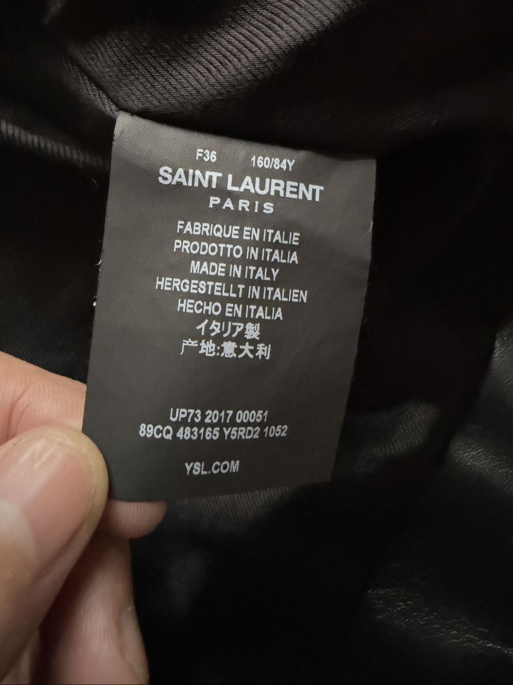 Saint Laurent Paris Saint Laurent Cat Patch Leather Jacket Size 36 Size XS / US 0-2 / IT 36-38 - 4 Thumbnail