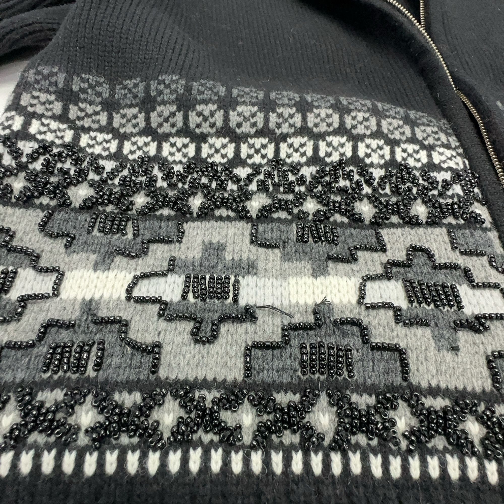 Supreme Supreme Beaded Zip Up Hooded Sweater Size M Size US M / EU 48-50 / 2 - 8 Thumbnail
