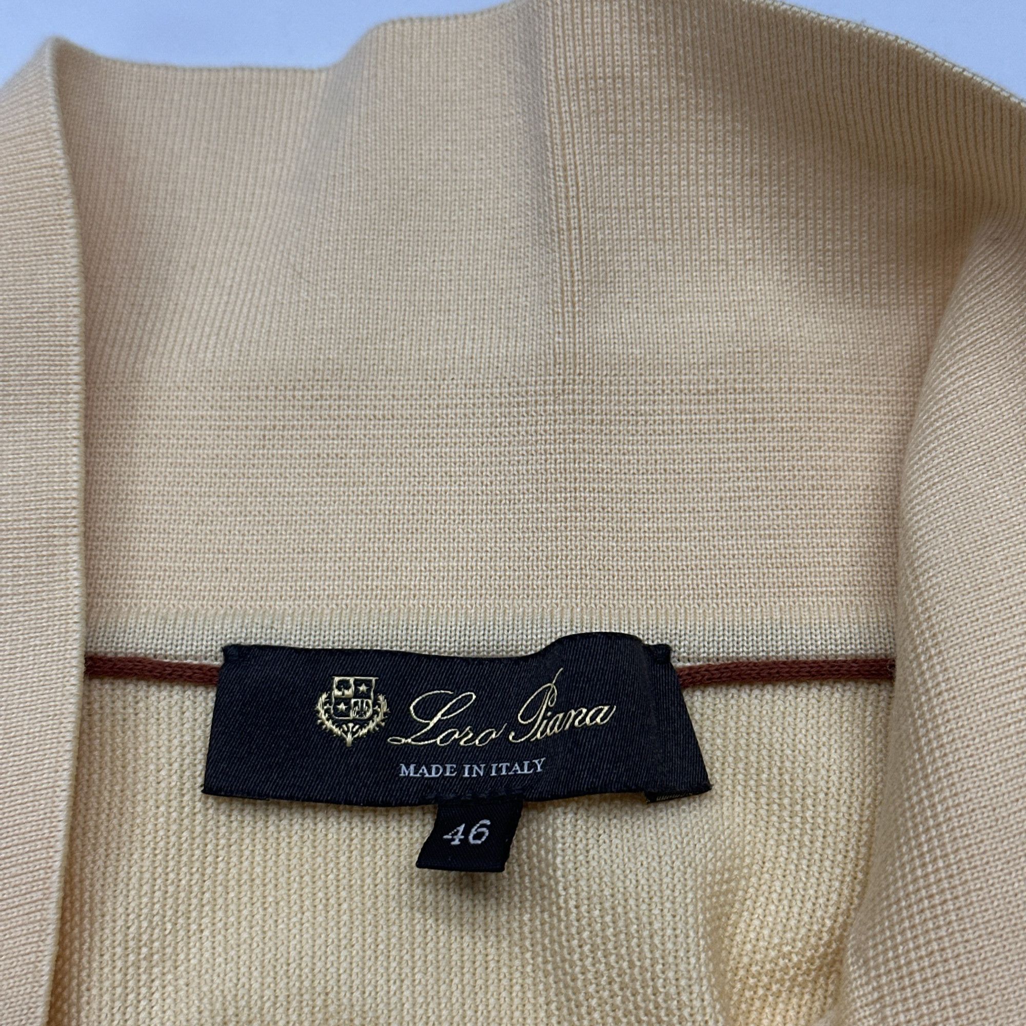 Loro Piana Loro Piana Buttonless Cotton Silk Polo Shirt Size S Size US S / EU 44-46 / 1 - 4 Thumbnail
