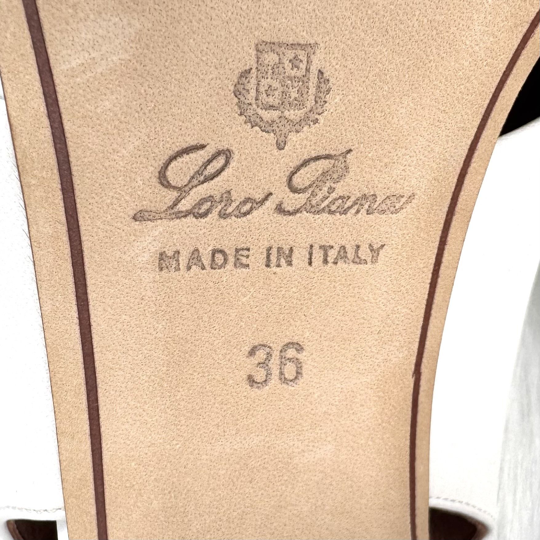 Loro Piana Loro Piana White Leather Sandals Size 36 Size US 6 / IT 36 - 5 Thumbnail