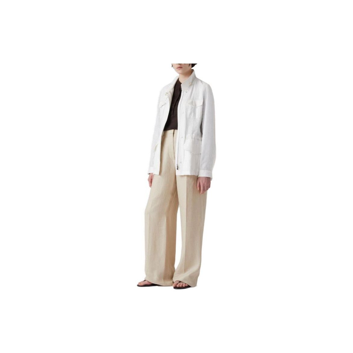 Loro Piana Loro Piana Linen Utility Jacket White Size 38 Size XS / US 0-2 / IT 36-38 - 9 Thumbnail