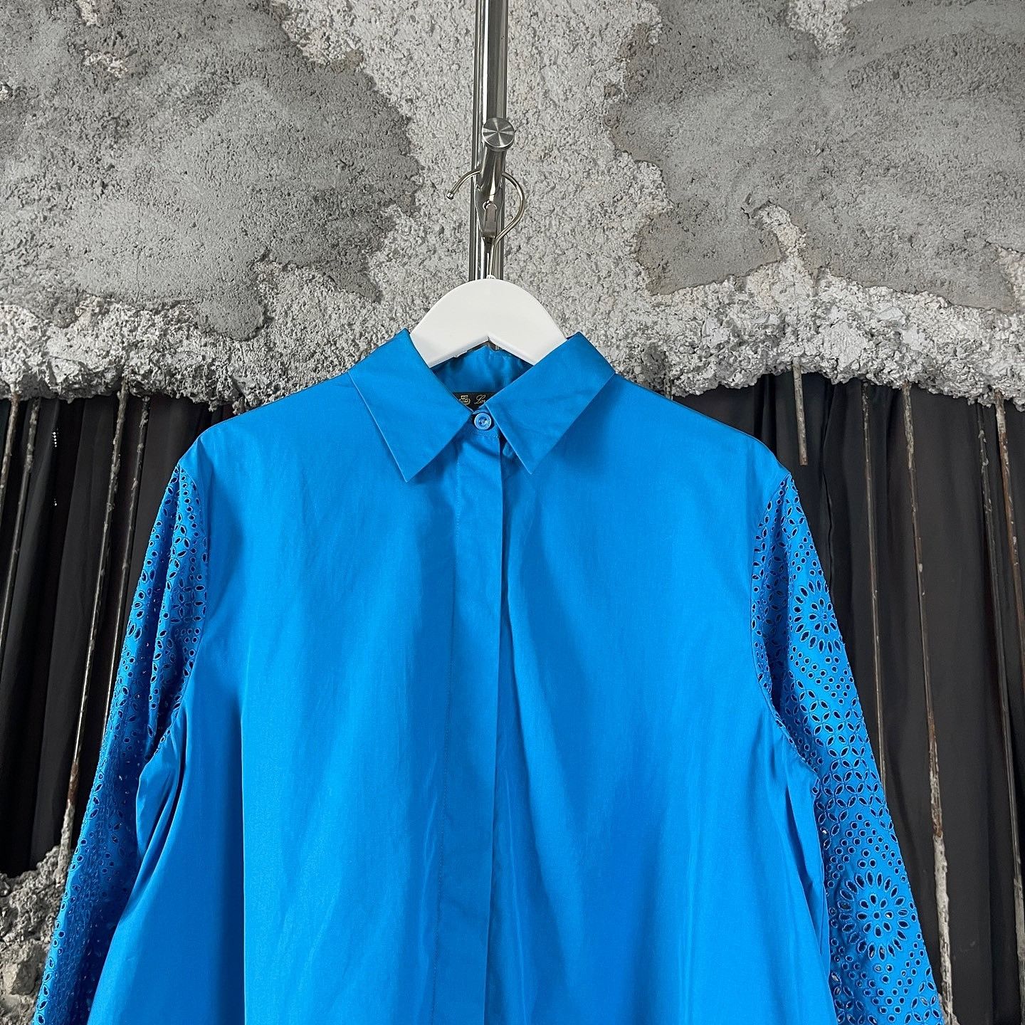 Loro Piana Loro Piana Eyelet Sleeve Button Up Shirt Size 38 Size XS / US 0-2 / IT 36-38 - 5 Thumbnail