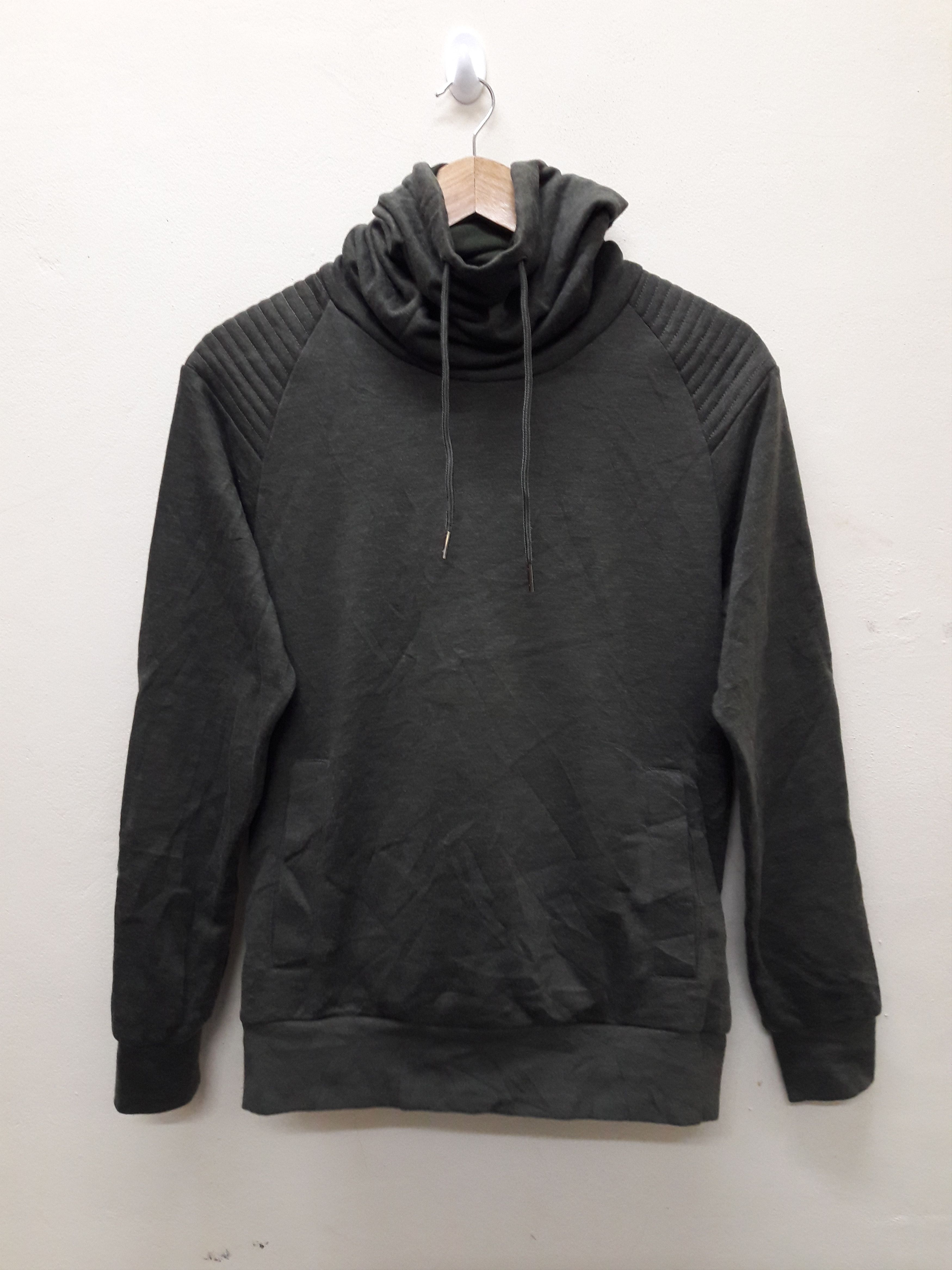 H M H M Sweatshirt sweater turtleneck ninja style Green Army Grailed