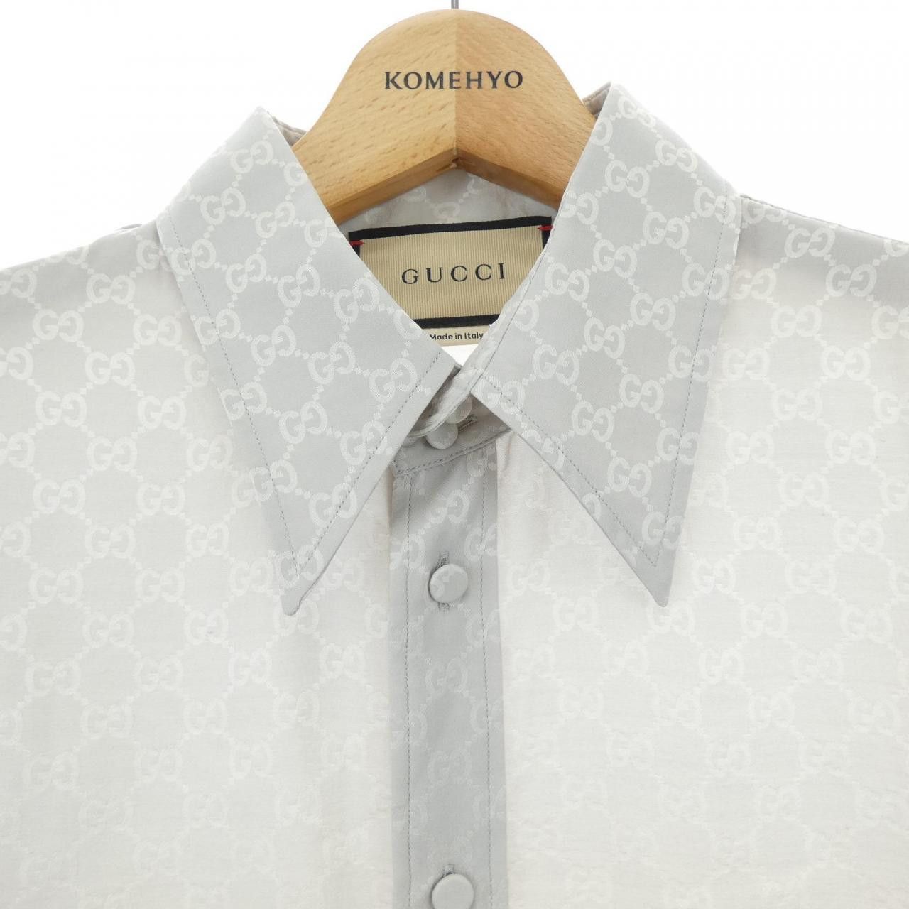 Gucci Gucci Gucci Silk Shirt Textile Dress Shirt 690542ZAISQ DUTY FREE for USA Size ONE SIZE - 5 Thumbnail