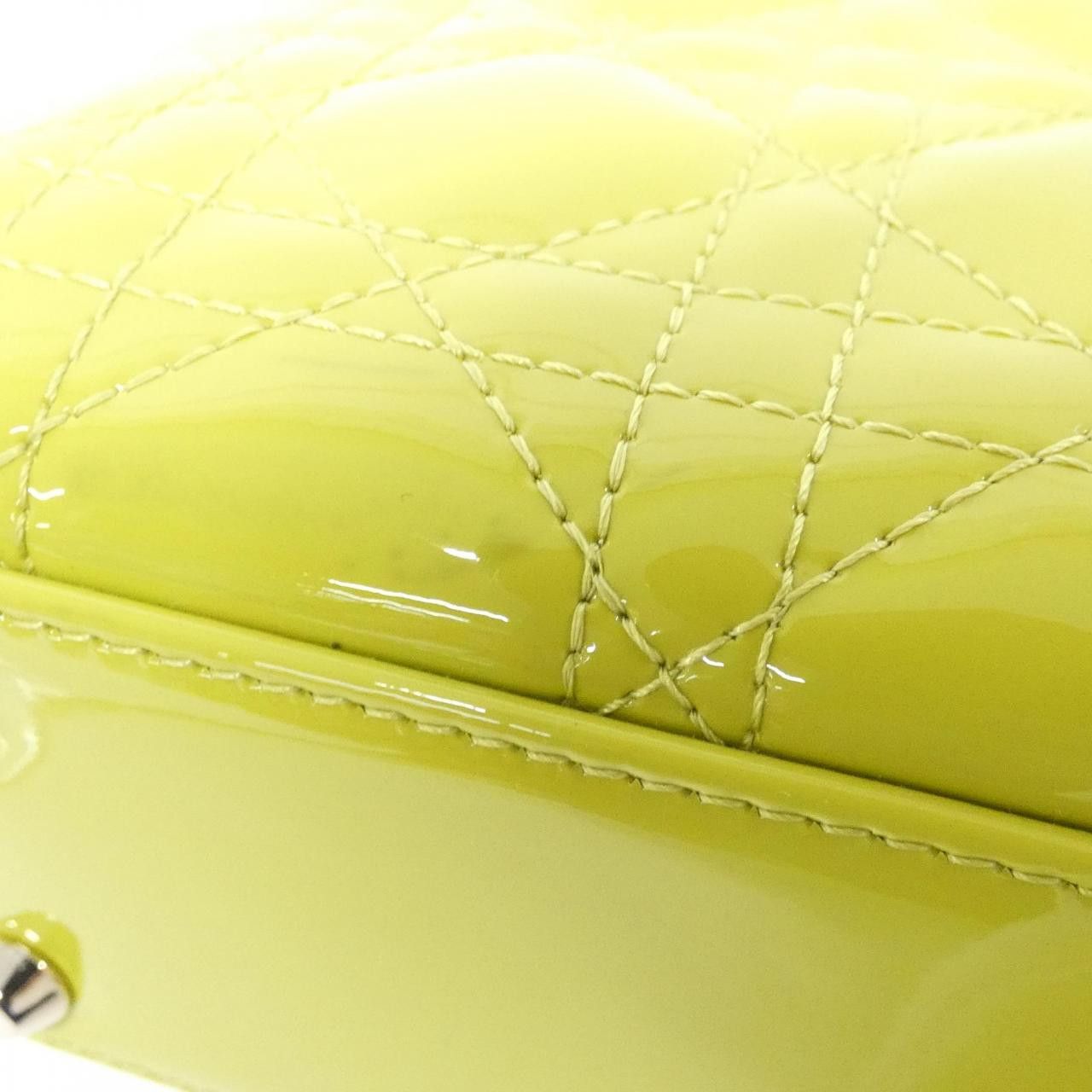 Dior Dior Christian Dior Lady Dior Patent Leather Handbag Plastic / Synthetic Handbag M0505OWCB DUTY FREE for USA Size ONE SIZE - 3 Thumbnail