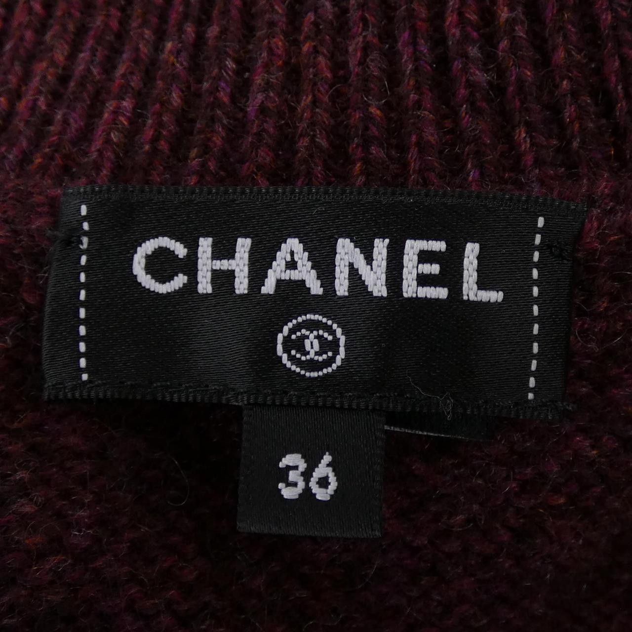 Chanel Chanel Chanel LOOK67 Cashmere Knit Textile Tops P77562K11218 DUTY FREE for USA Size ONE SIZE - 5 Thumbnail