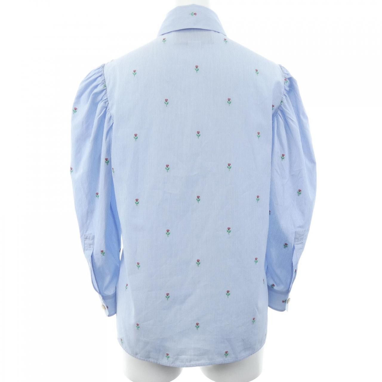 Gucci Gucci Gucci Stripe Shirt Textile Tops 498662Z346A DUTY FREE for USA Size ONE SIZE - 2 Thumbnail