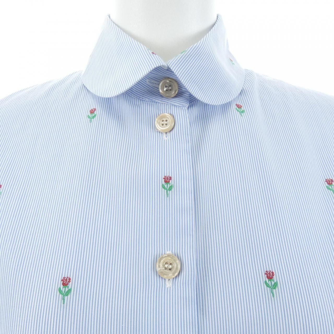Gucci Gucci Gucci Stripe Shirt Textile Tops 498662Z346A DUTY FREE for USA Size ONE SIZE - 5 Thumbnail