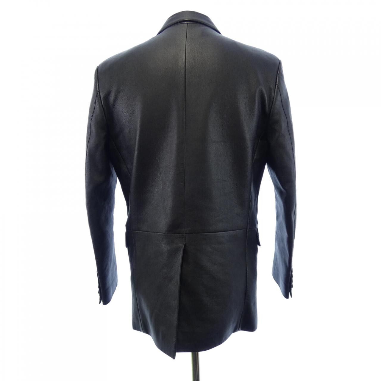 Celine Celine CELINE Lambskin Leather Jacket Leather Outerwear 2F098392F DUTY FREE for USA Size ONE SIZE - 2 Thumbnail