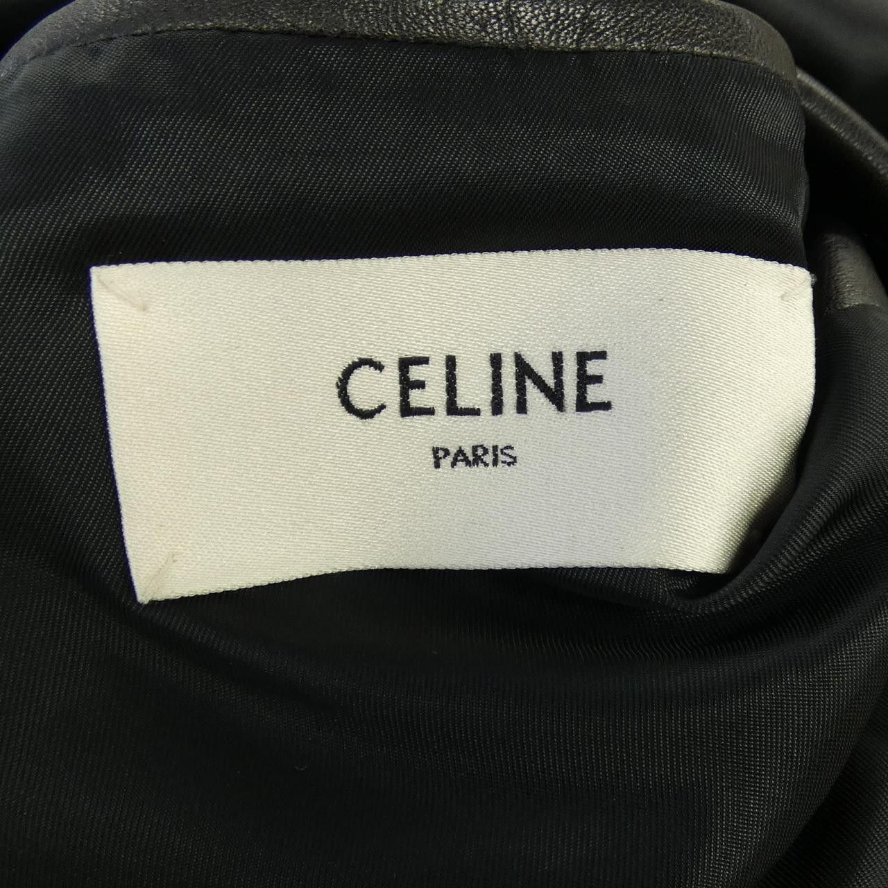 Celine Celine CELINE Lambskin Leather Jacket Leather Outerwear 2F098392F DUTY FREE for USA Size ONE SIZE - 4 Thumbnail