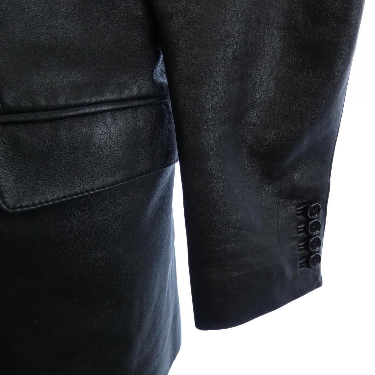 Celine Celine CELINE Lambskin Leather Jacket Leather Outerwear 2F098392F DUTY FREE for USA Size ONE SIZE - 6 Thumbnail