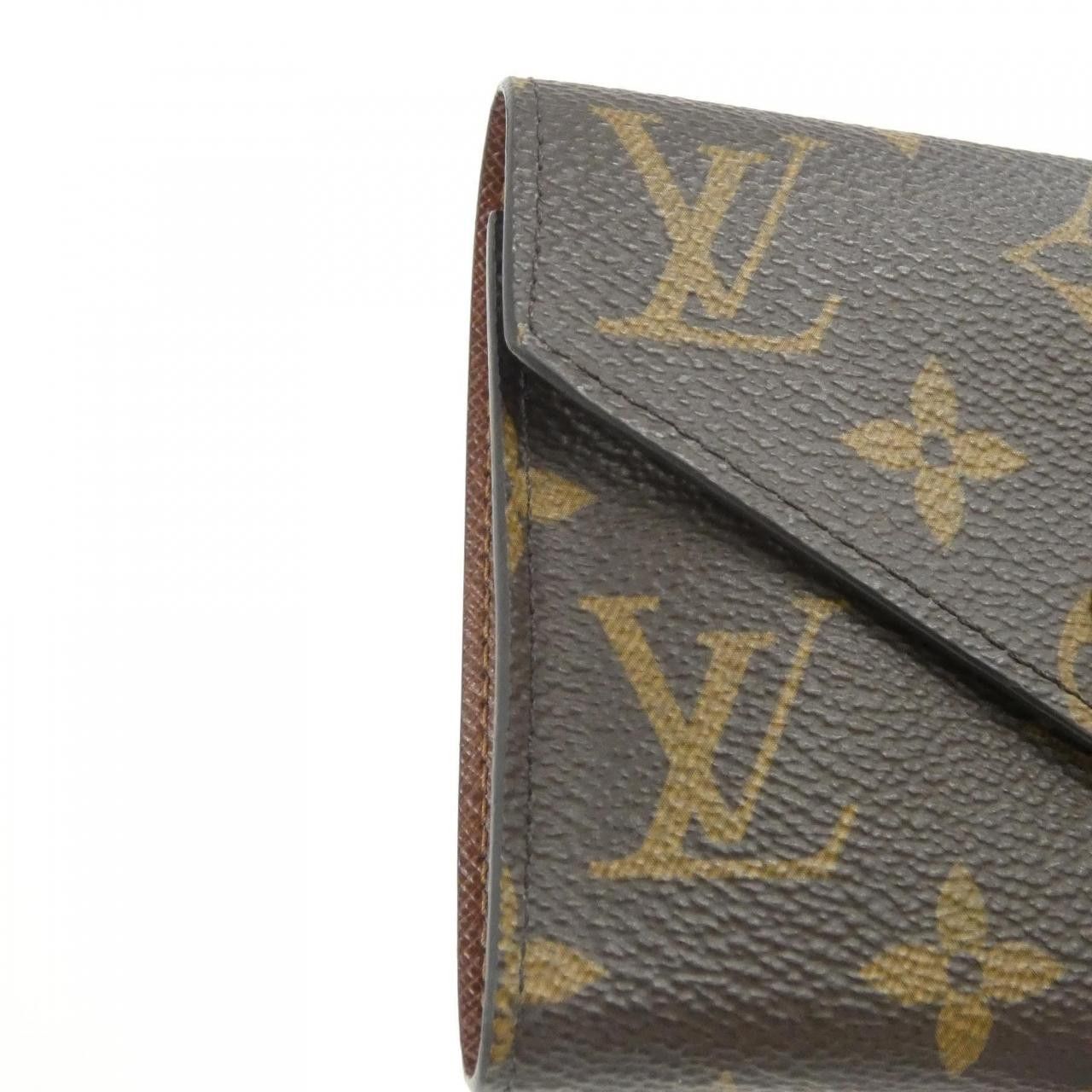 Louis Vuitton Louis Vuitton Louis Vuitton Portefeuille Victorine Monogram Wallet Textile Short Wallet M62472 DUTY FREE for USA Size ONE SIZE - 4 Thumbnail