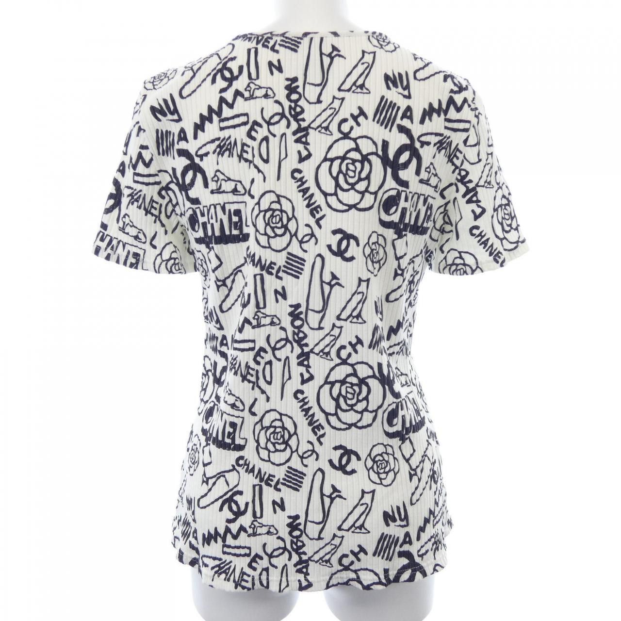 Chanel Chanel Chanel Tshirt Textile T-Shirts P61888V47215 DUTY FREE for USA Size ONE SIZE - 2 Thumbnail
