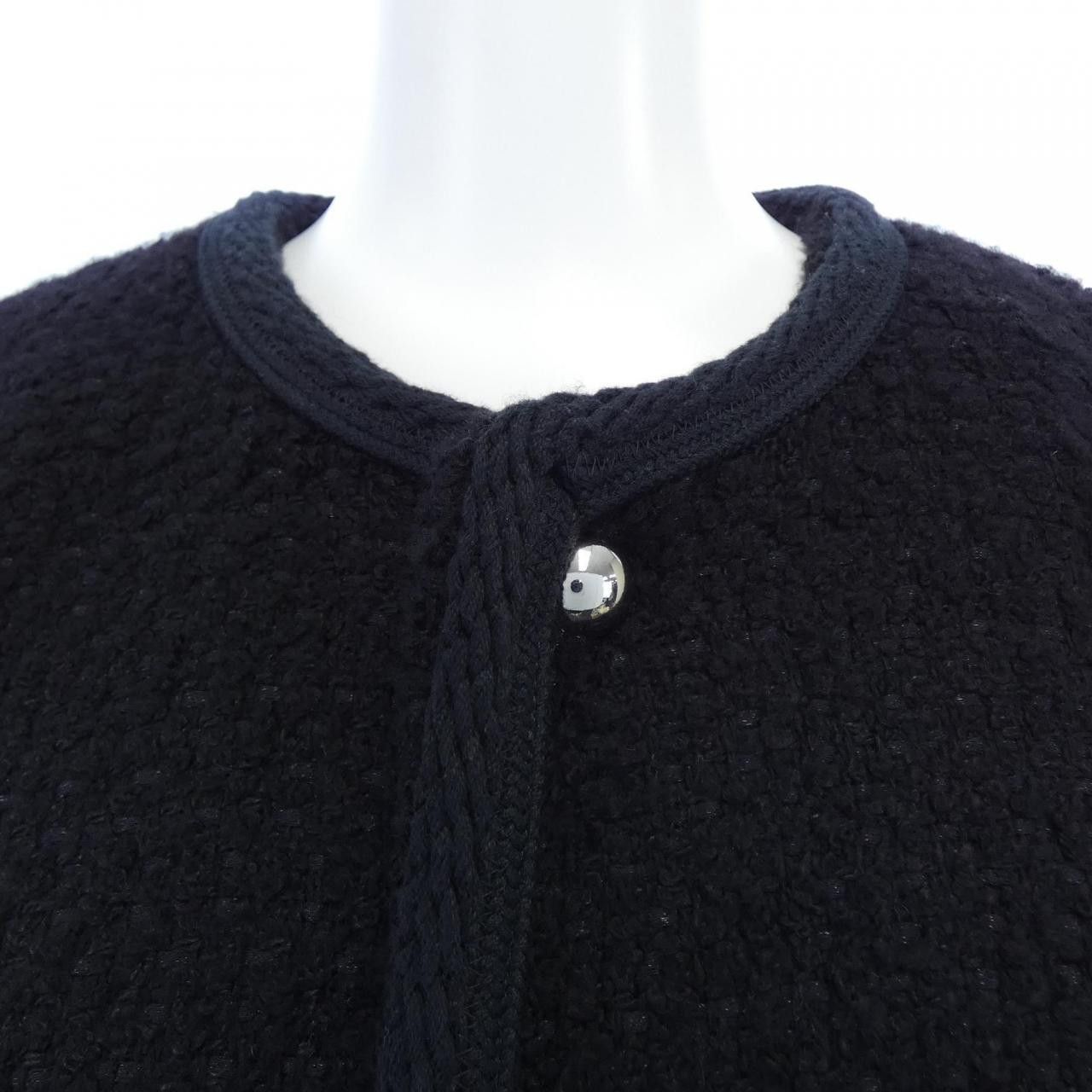 Celine Celine CELINE Chelsea Cashmere Collarless Jacket Textile Outerwear 2V34T593V DUTY FREE for USA Size ONE SIZE - 5 Thumbnail