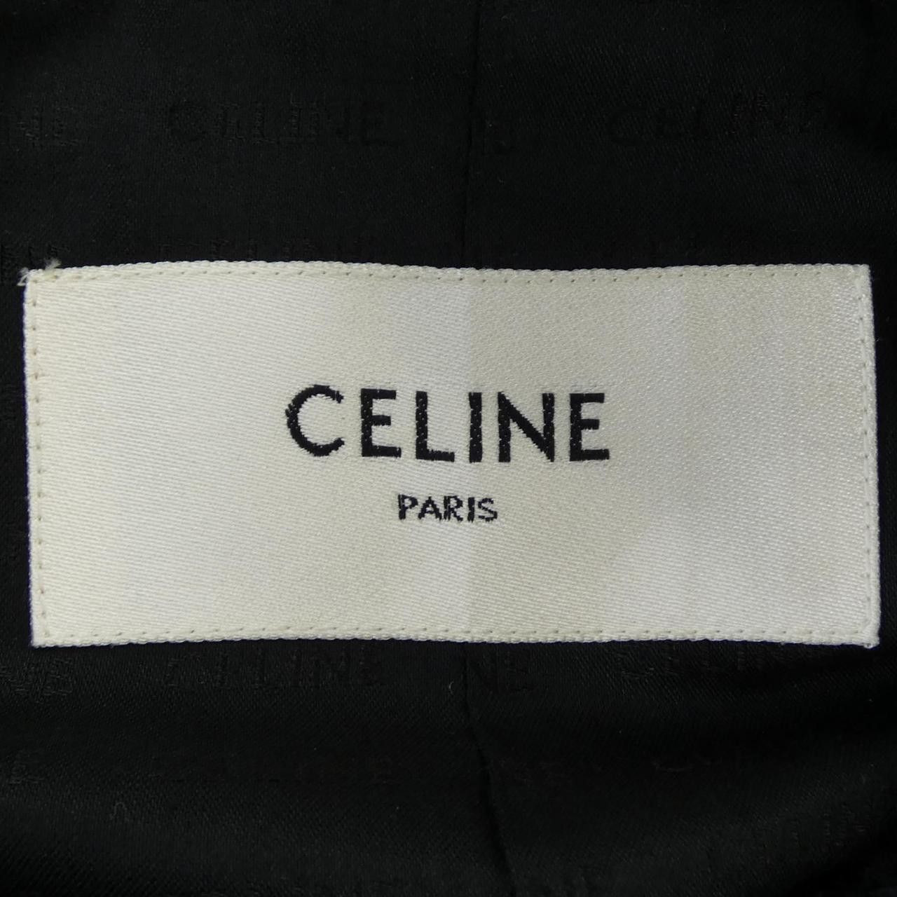 Celine Celine CELINE Chelsea Cashmere Collarless Jacket Textile Outerwear 2V34T593V DUTY FREE for USA Size ONE SIZE - 4 Thumbnail
