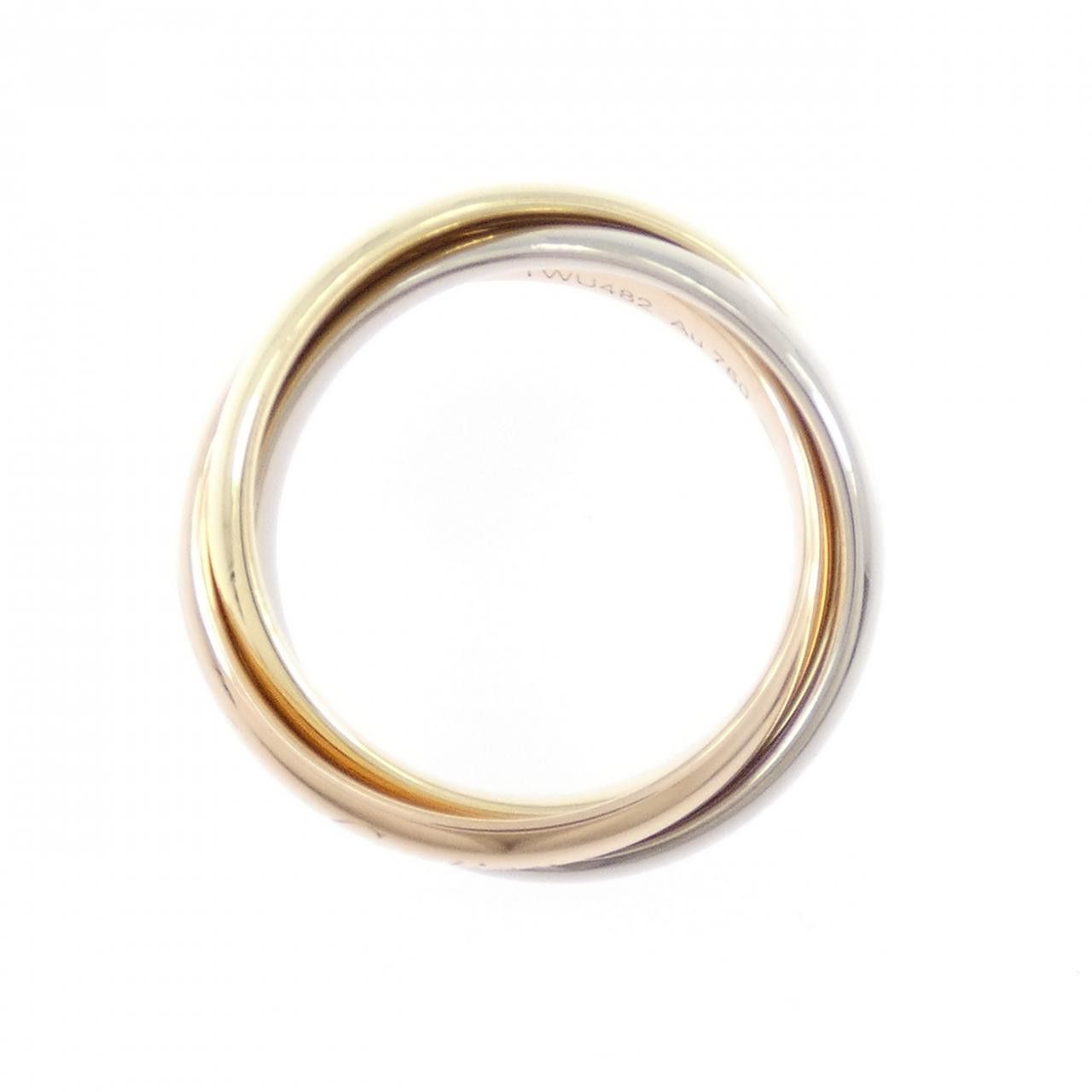 Cartier Cartier Cartier Trinity Au750 Ring Size 52 Precious Metal Ring B4234200 DUTY FREE for USA Size ONE SIZE - 2 Thumbnail