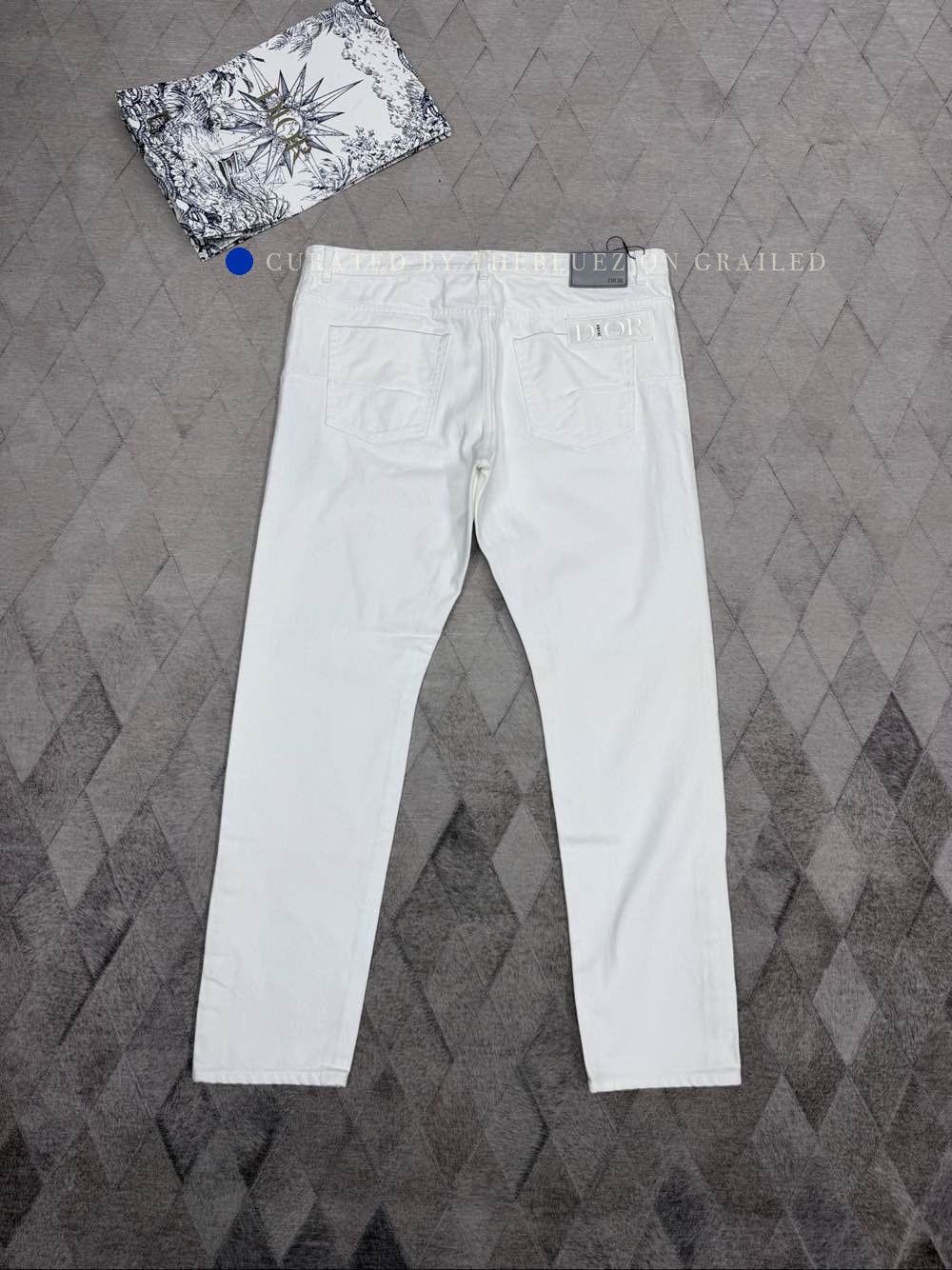 Dior White Logo Pocket Jeans Size US 36 / EU 52 - 2 Thumbnail