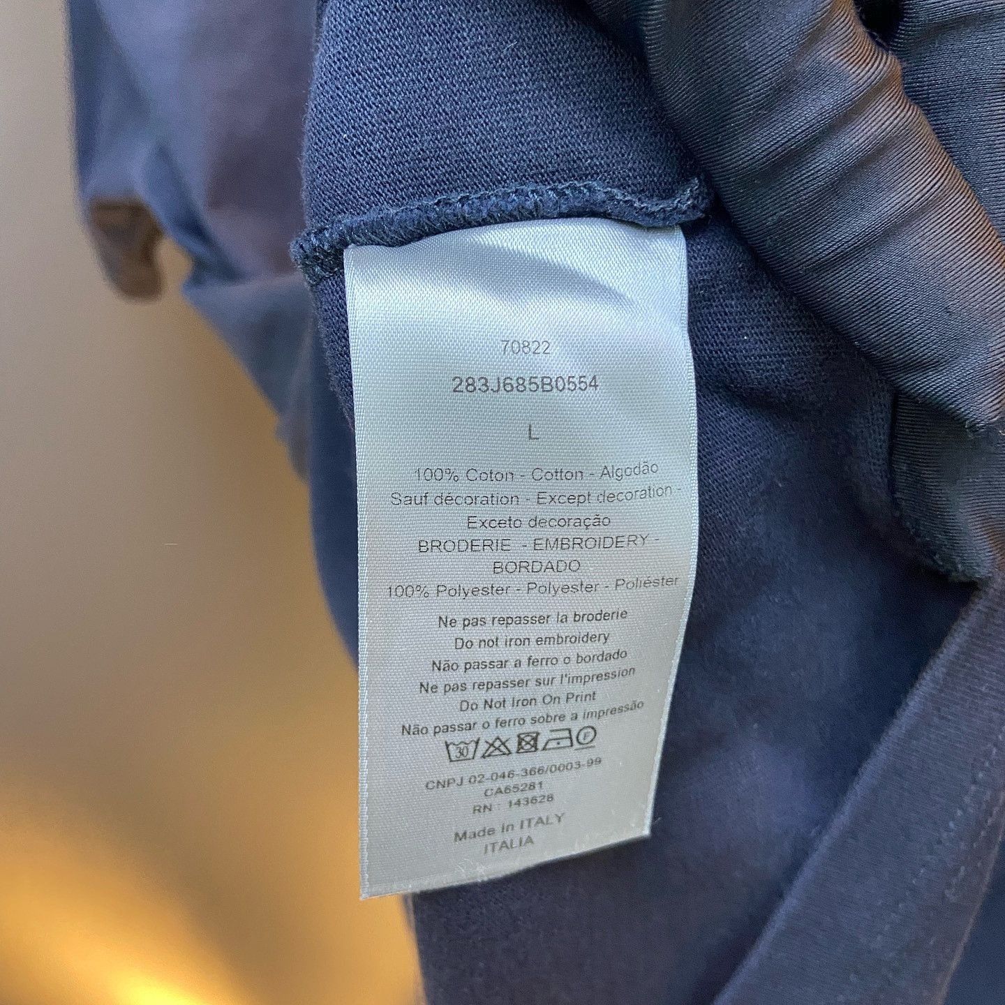 Dior Travis Scott Collaboration Embroidery Tee Size US L / EU 52-54 / 3 - 7 Thumbnail