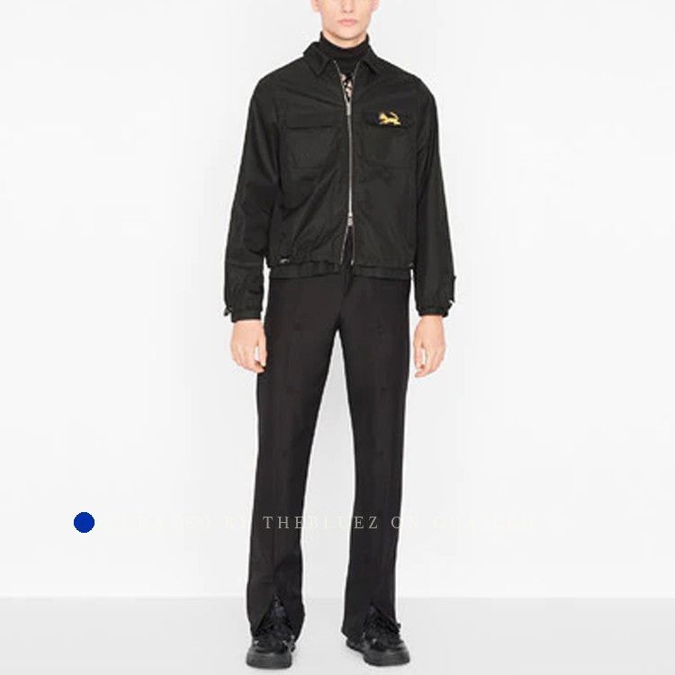 Dior Black Zip Jacket with Lion Embroidery Size US S / EU 44-46 / 1 - 9 Thumbnail