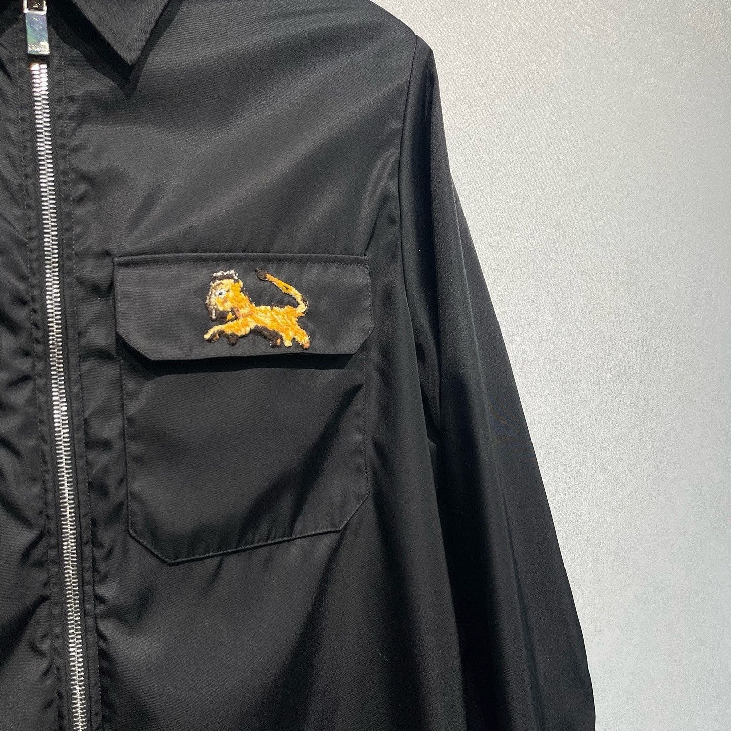 Dior Black Zip Jacket with Lion Embroidery Size US S / EU 44-46 / 1 - 6 Thumbnail