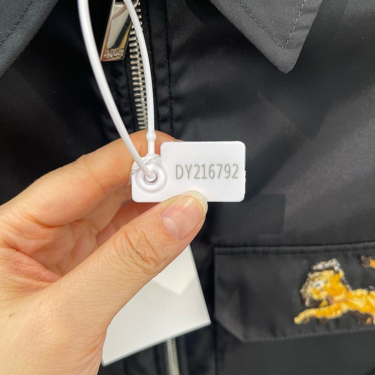 Dior Black Zip Jacket with Lion Embroidery Size US S / EU 44-46 / 1 - 7 Thumbnail
