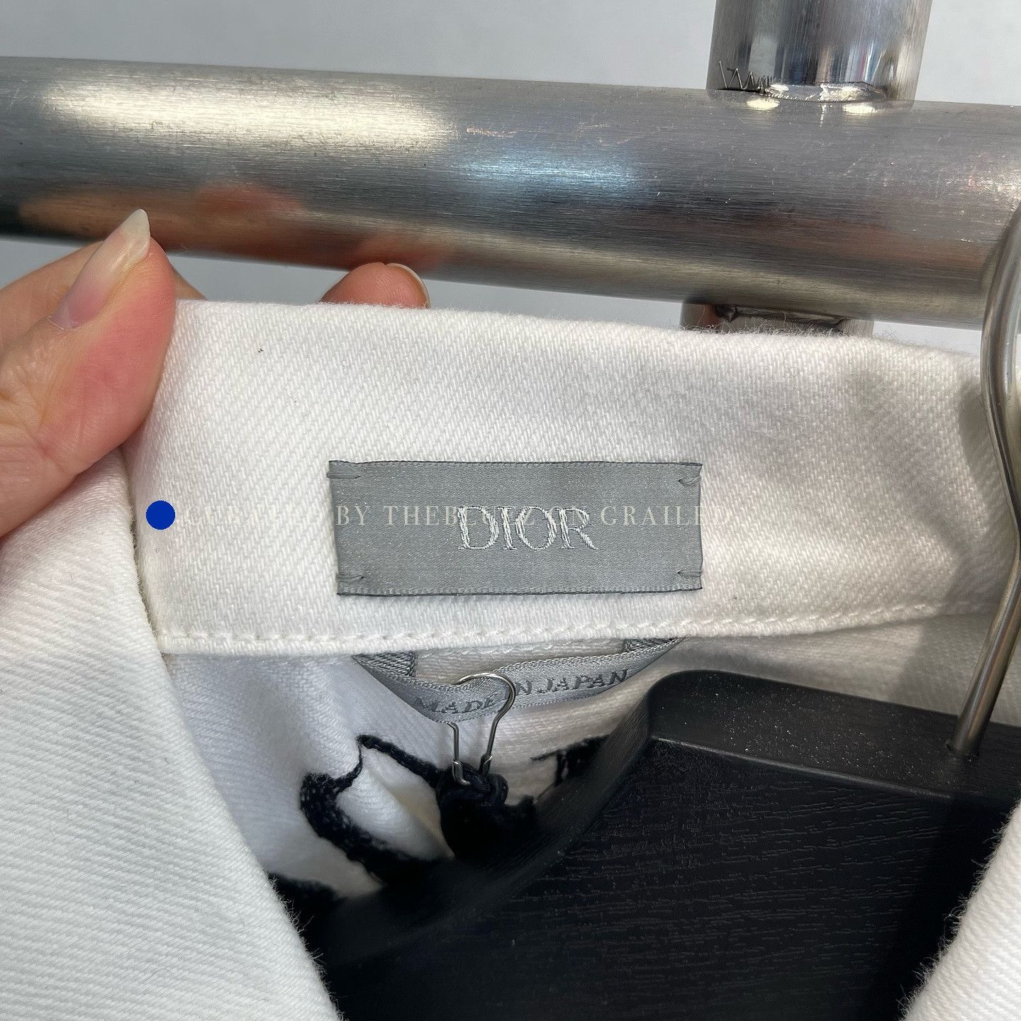 Dior White Denim Logo Jacket in Size S Size US S / EU 44-46 / 1 - 2 Thumbnail