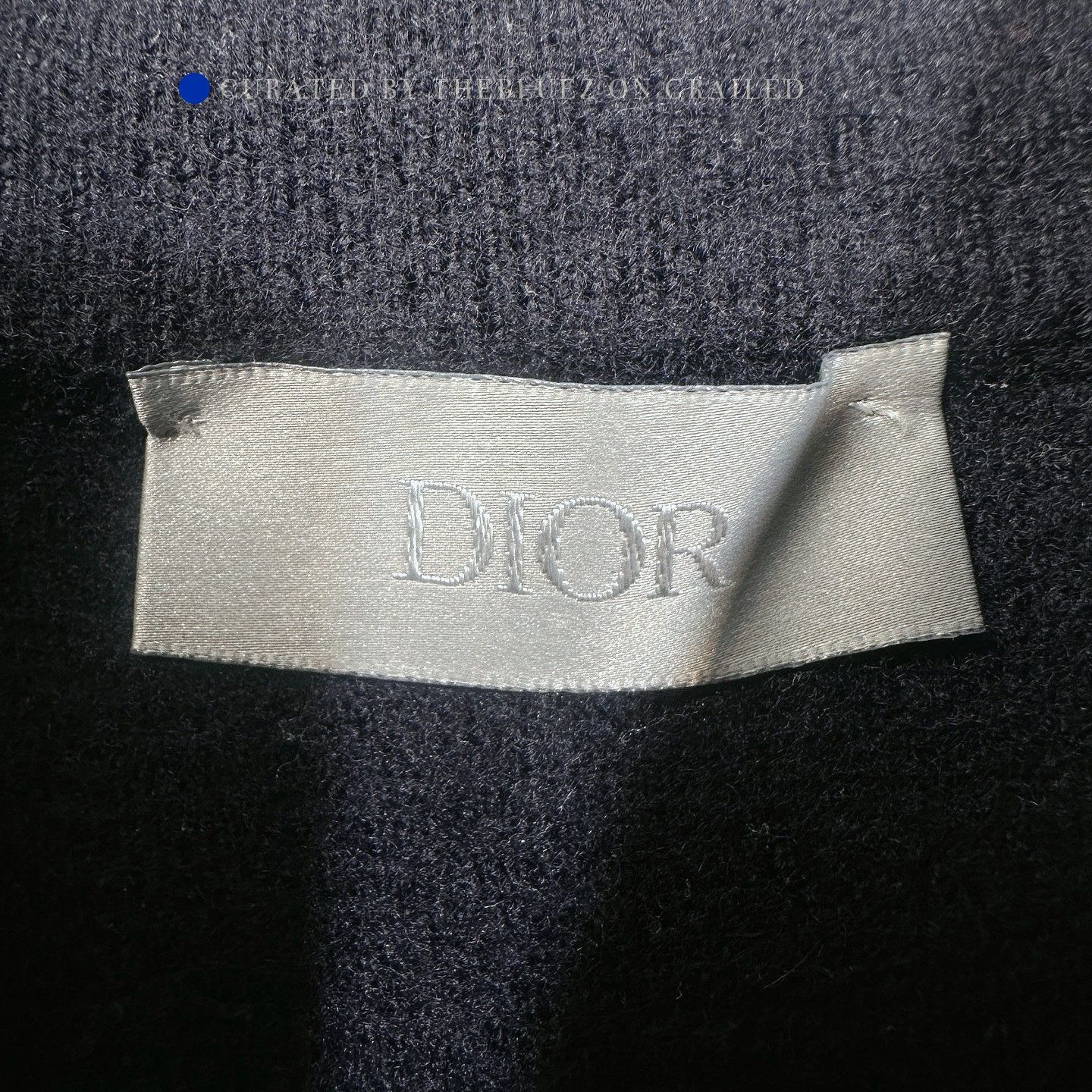 Dior Mock Neck Sweater in Blue - Size XL Size US XL / EU 56 / 4 - 3 Thumbnail