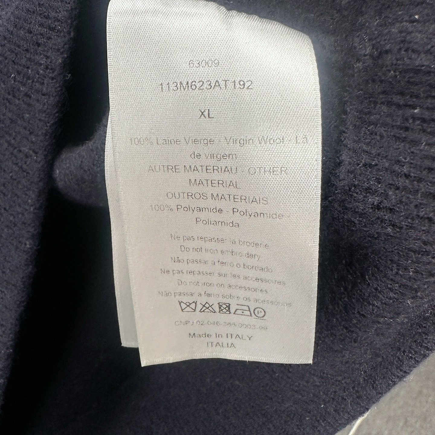 Dior Mock Neck Sweater in Blue - Size XL Size US XL / EU 56 / 4 - 4 Thumbnail