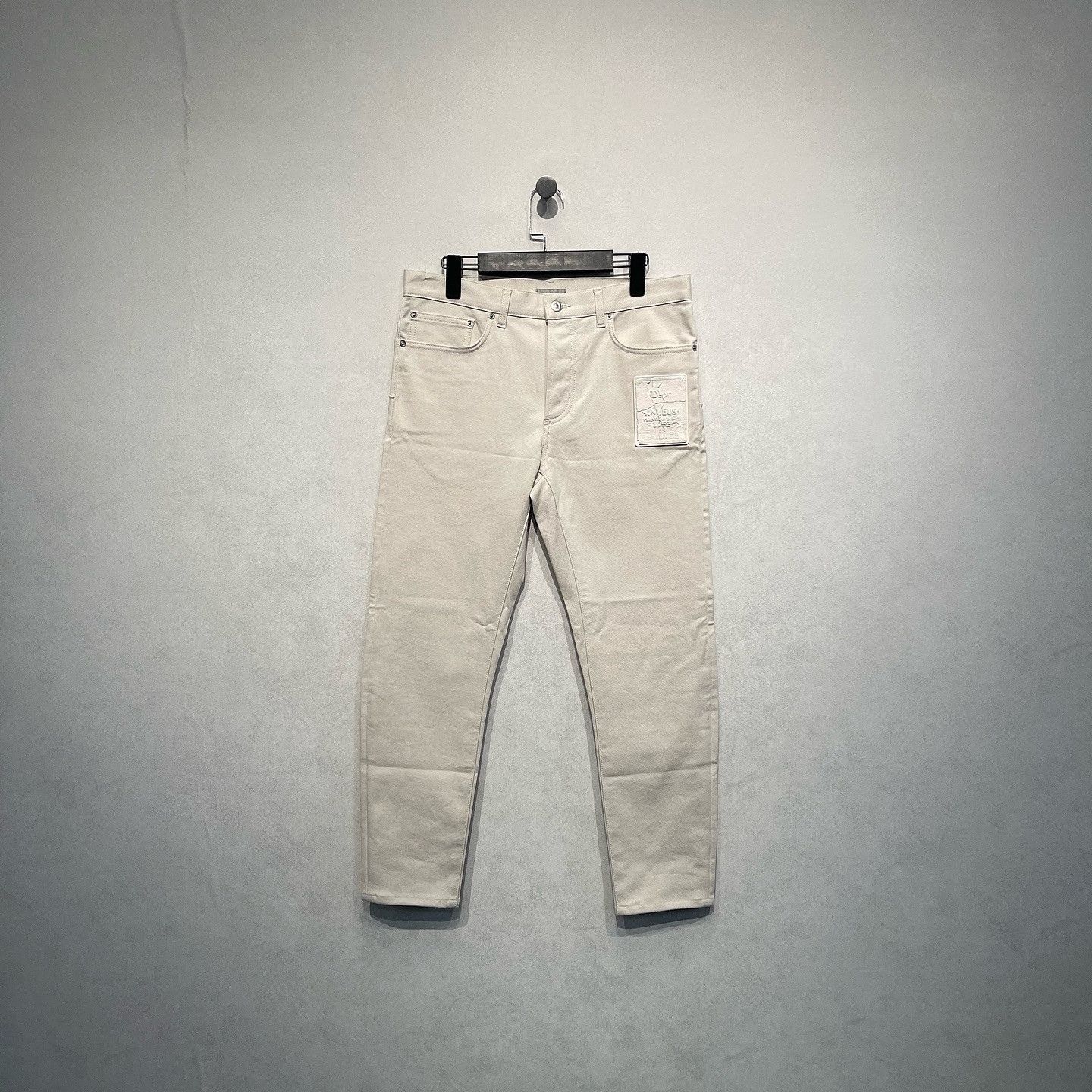 Dior Beige Logo Patch Cotton Casual Pants Size US 30 / EU 46 - 6 Thumbnail