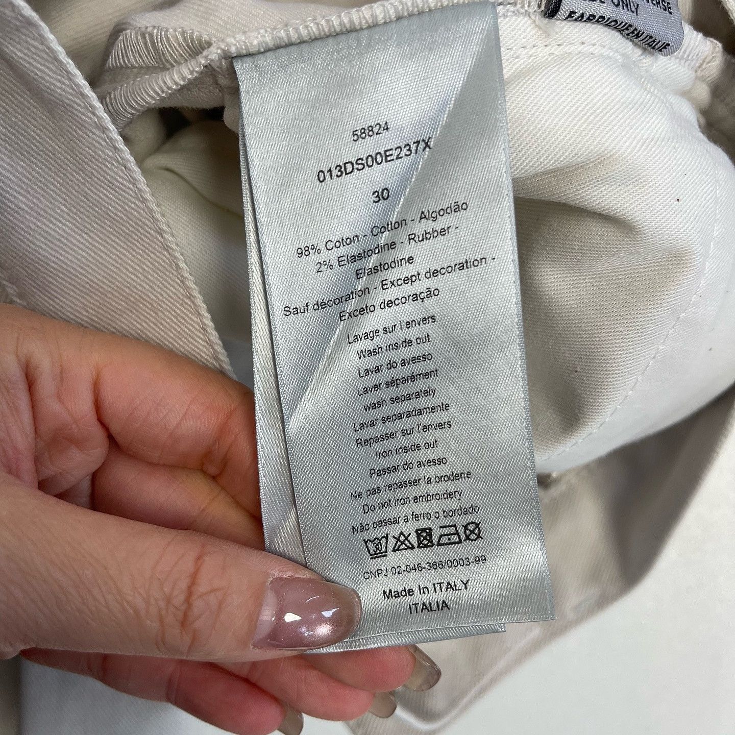 Dior Beige Logo Patch Cotton Casual Pants Size US 30 / EU 46 - 4 Thumbnail