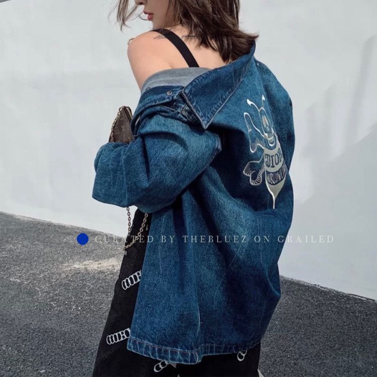 Dior Unique Denim Jacket Featuring Bee Design Size US S / EU 44-46 / 1 - 8 Thumbnail