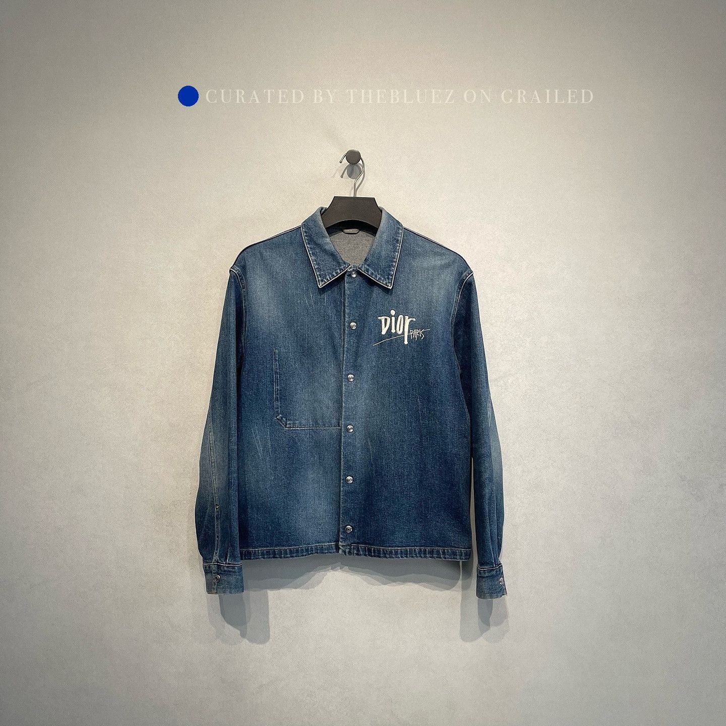 Dior Unique Denim Jacket Featuring Bee Design Size US S / EU 44-46 / 1 - 3 Thumbnail