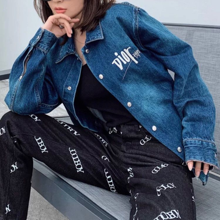 Dior Unique Denim Jacket Featuring Bee Design Size US S / EU 44-46 / 1 - 9 Thumbnail