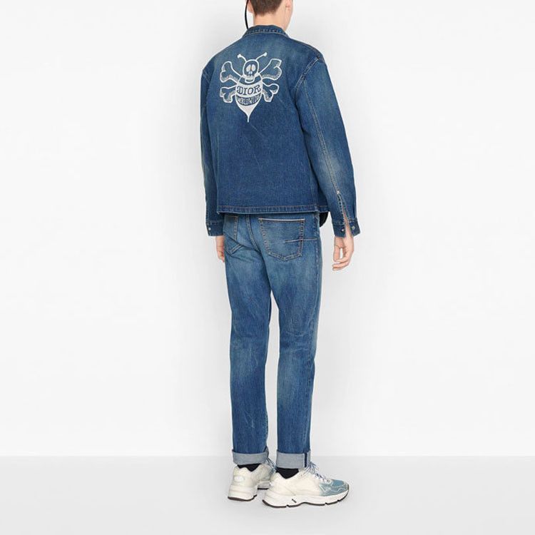 Dior Unique Denim Jacket Featuring Bee Design Size US S / EU 44-46 / 1 - 4 Thumbnail