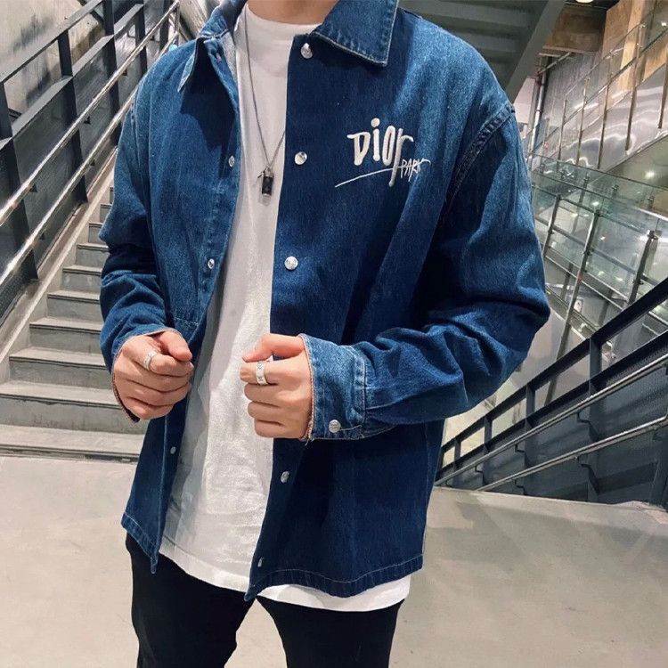 Dior Unique Denim Jacket Featuring Bee Design Size US S / EU 44-46 / 1 - 6 Thumbnail