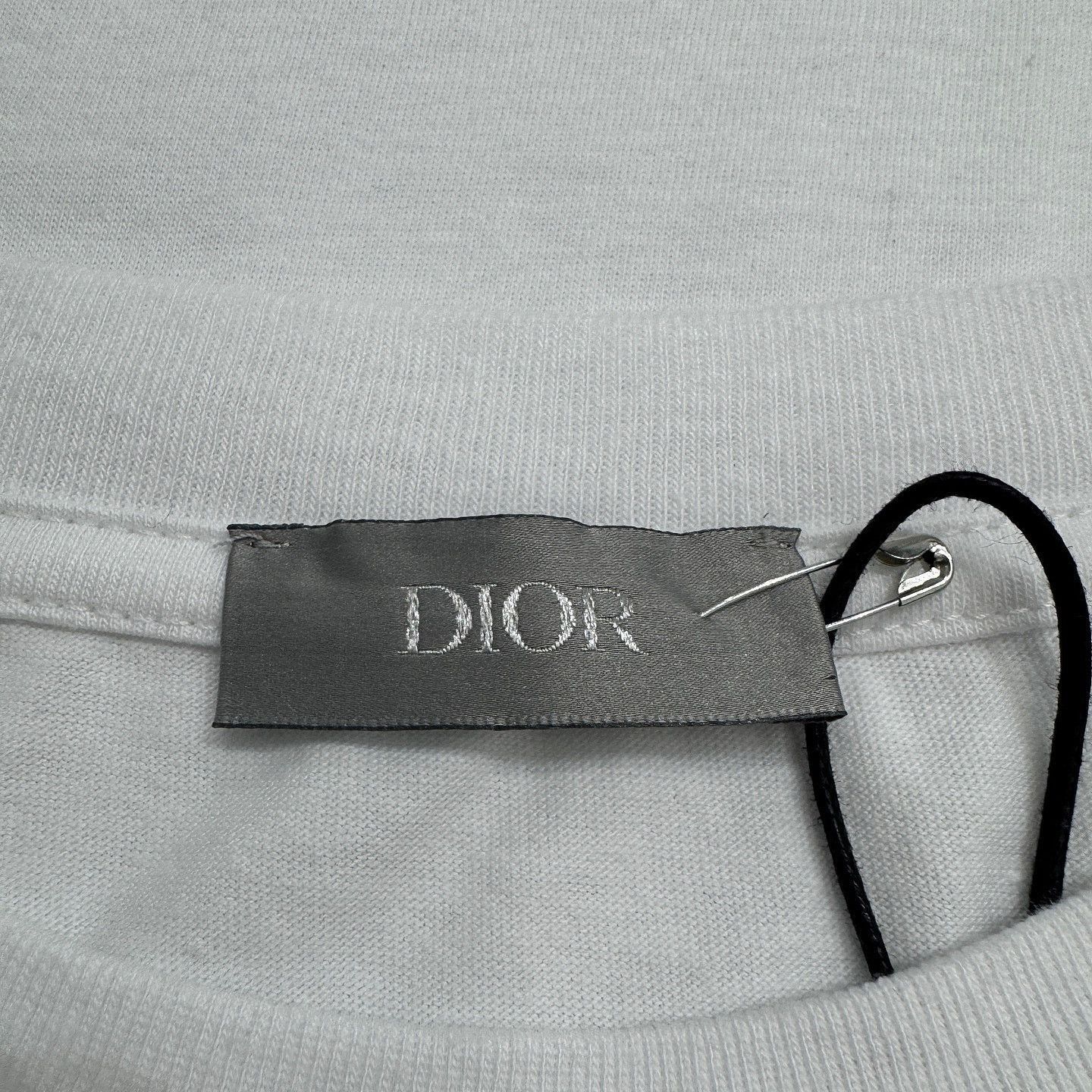 Dior White Graphic Dog Sketch T-Shirt Size US L / EU 52-54 / 3 - 3 Thumbnail