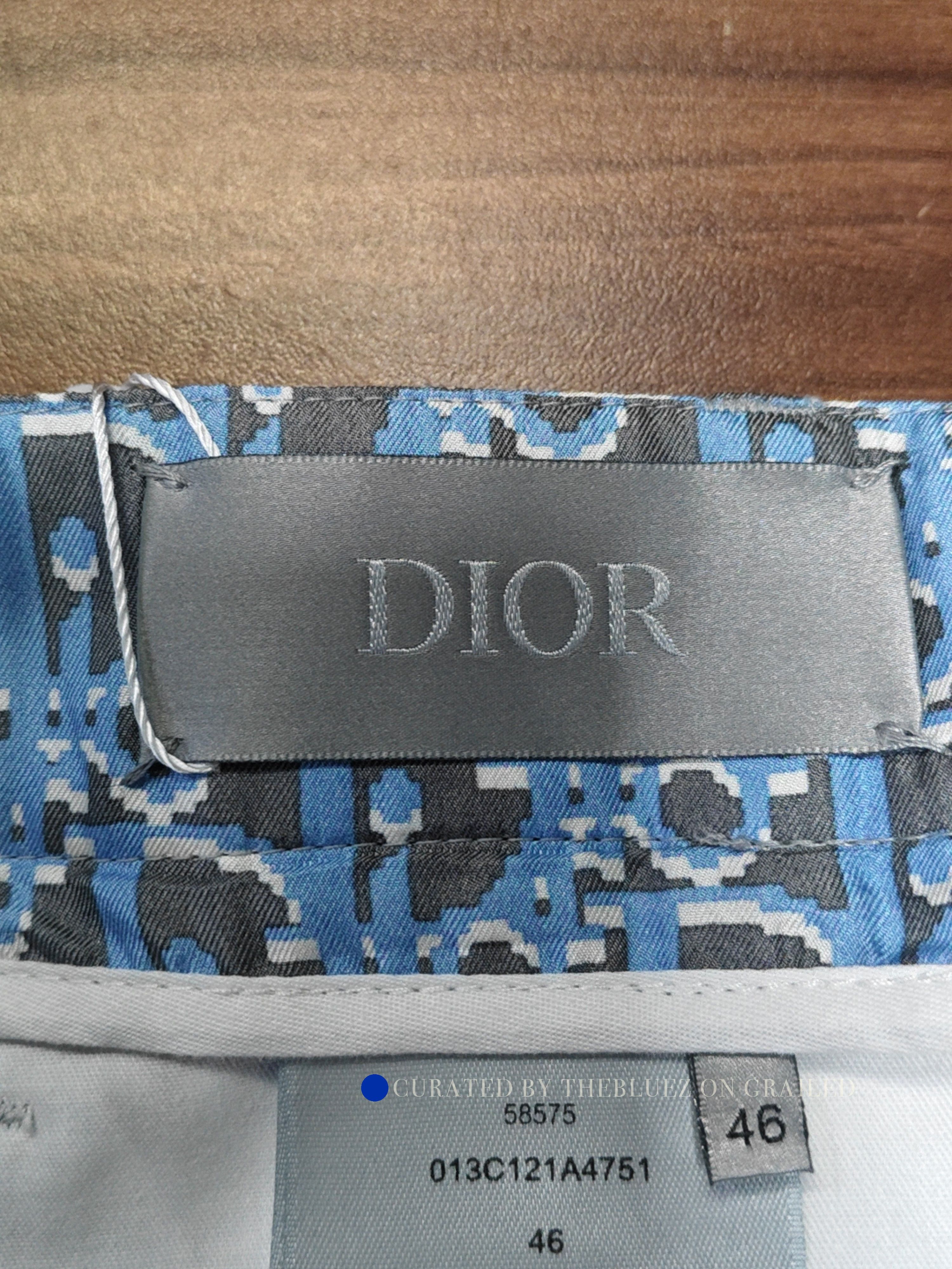 Dior Elegant Silk Blue Shorts Size US 30 / EU 46 - 3 Thumbnail